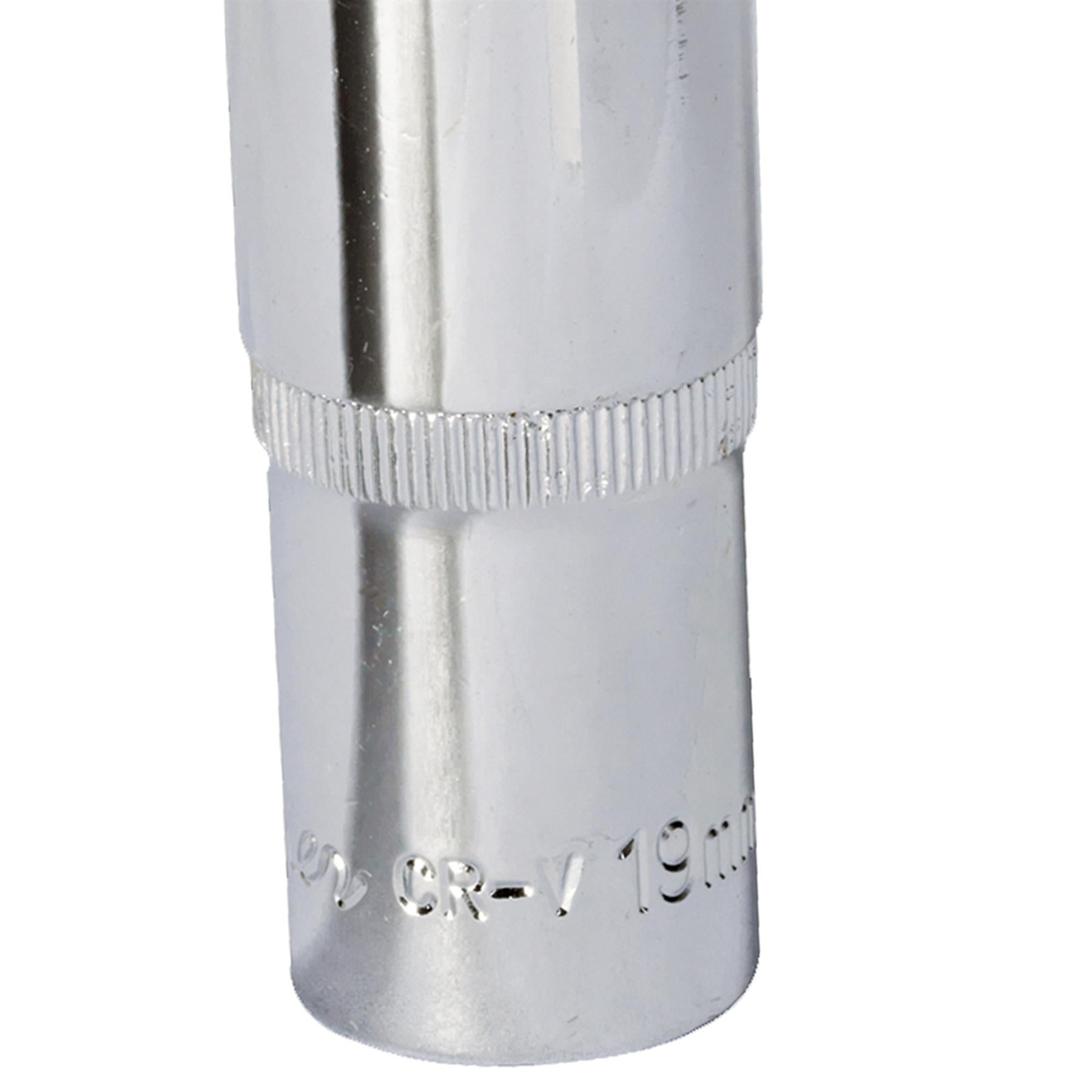 Sealey WallDrive Socket 19mm Deep 1/2"Sq Drive Fully Polished