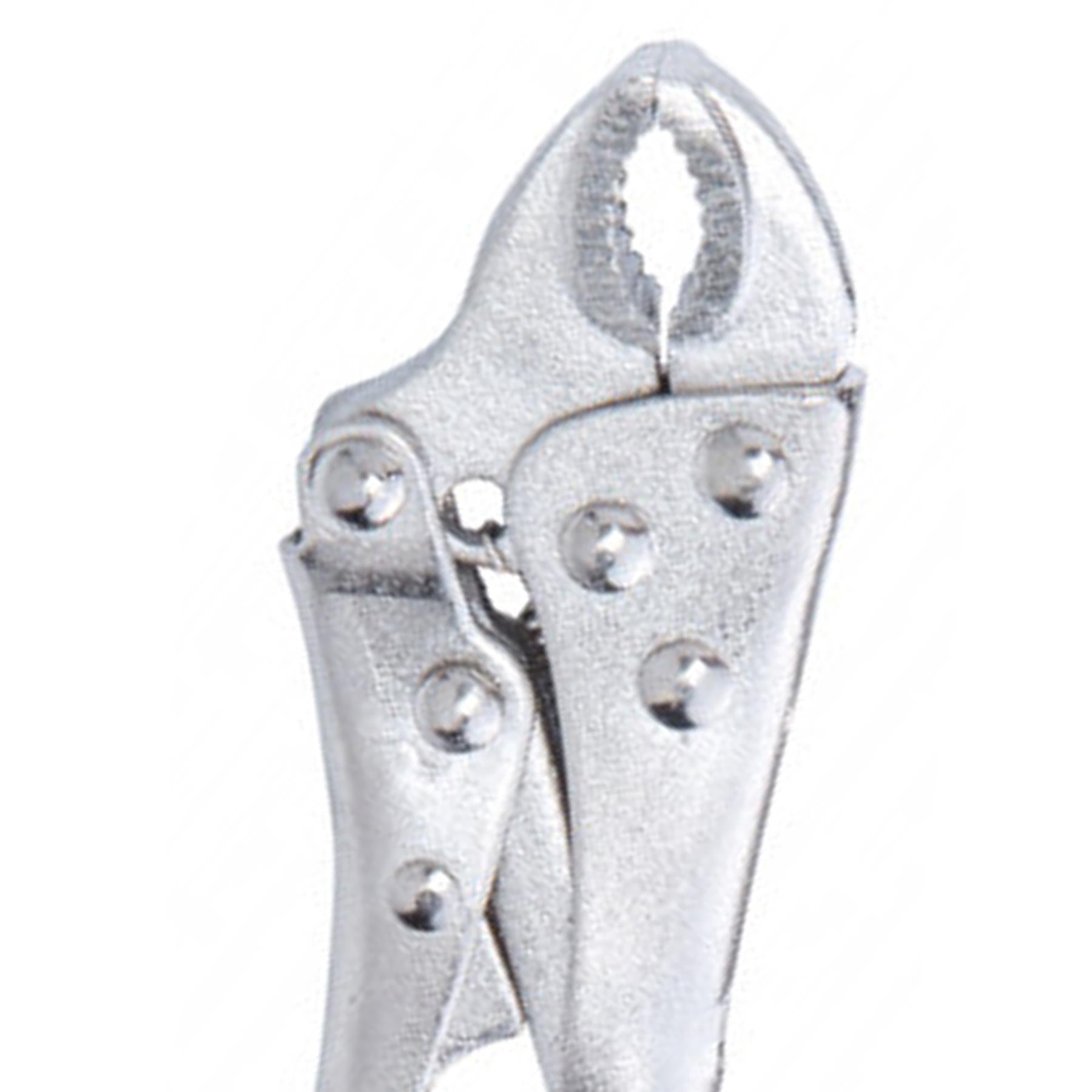 BlueSpot 2PC Mini Adjustable Locking Long Nose Mole Vice Grip Small Pliers 100mm &  125mm