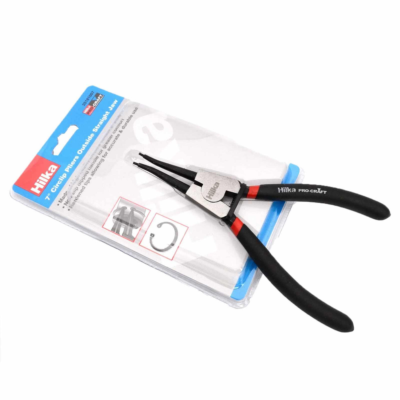 Hilka 7" Circlip Pliers Outside Straight Jaw