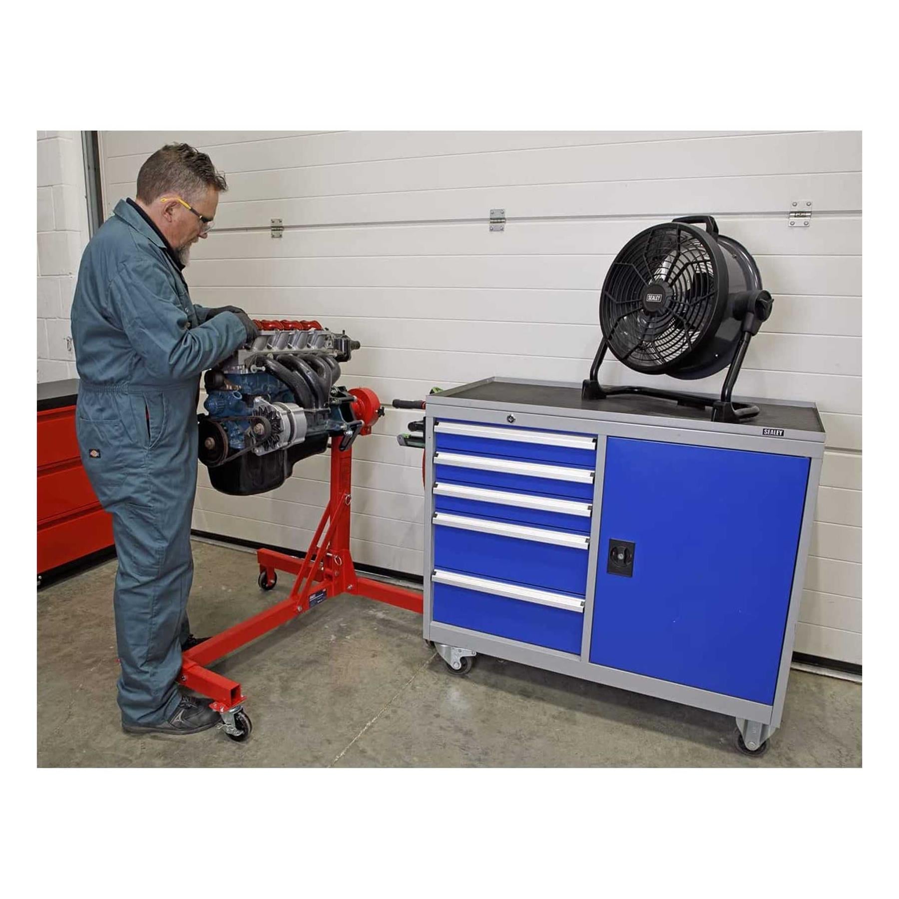 Sealey 2-in-1 Cordless/Corded High Velocity Drum Fan 16" 230V/20V SV20 Series