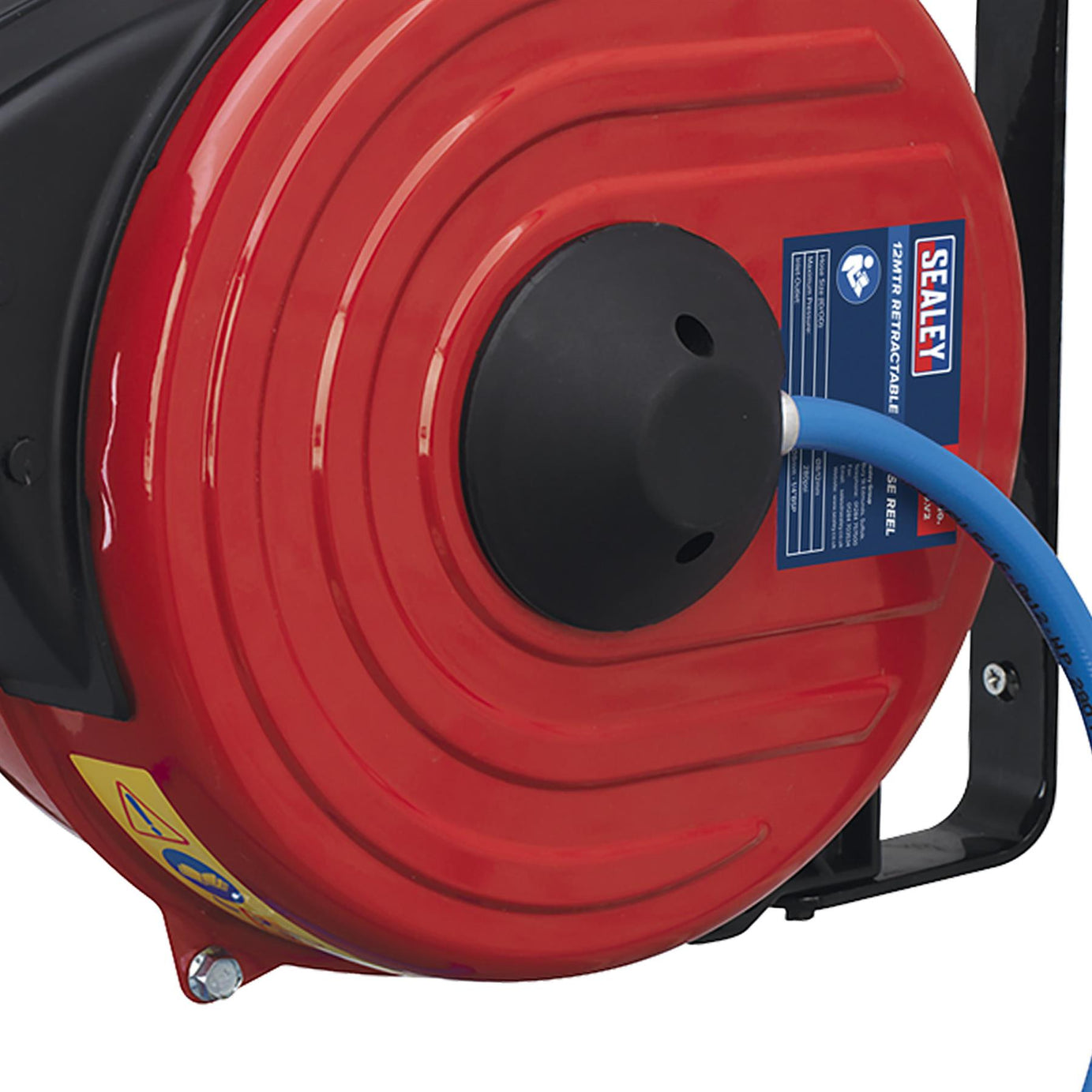 Sealey Retractable Air Hose Reel 12m 8mm ID TPU Hose