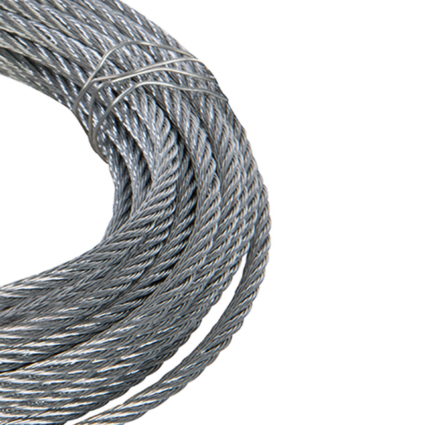 Galvanised Wire Rope - 6mm X 10M Zinc Plated Corrosion Resistant & Weatherproof