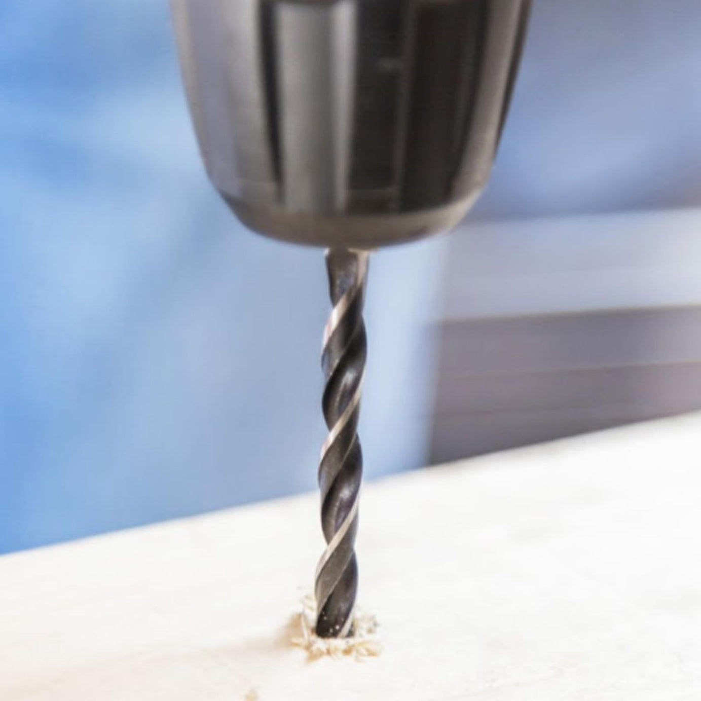 BlueSpot Stanley Wood Drill Bit 5pc Set 4mm-10mm With Plastic Storage Case