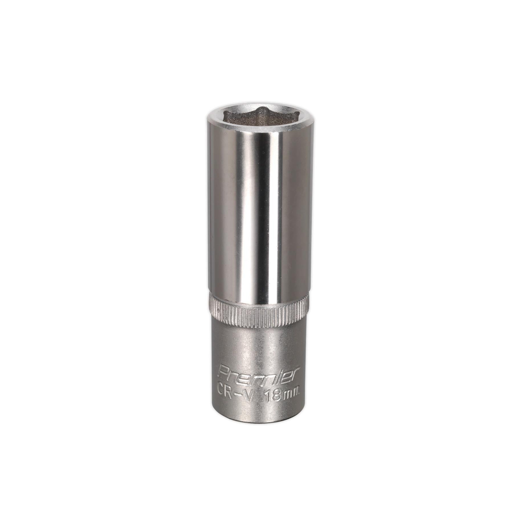 Sealey WallDrive Socket 18mm Deep 1/2"Sq Drive