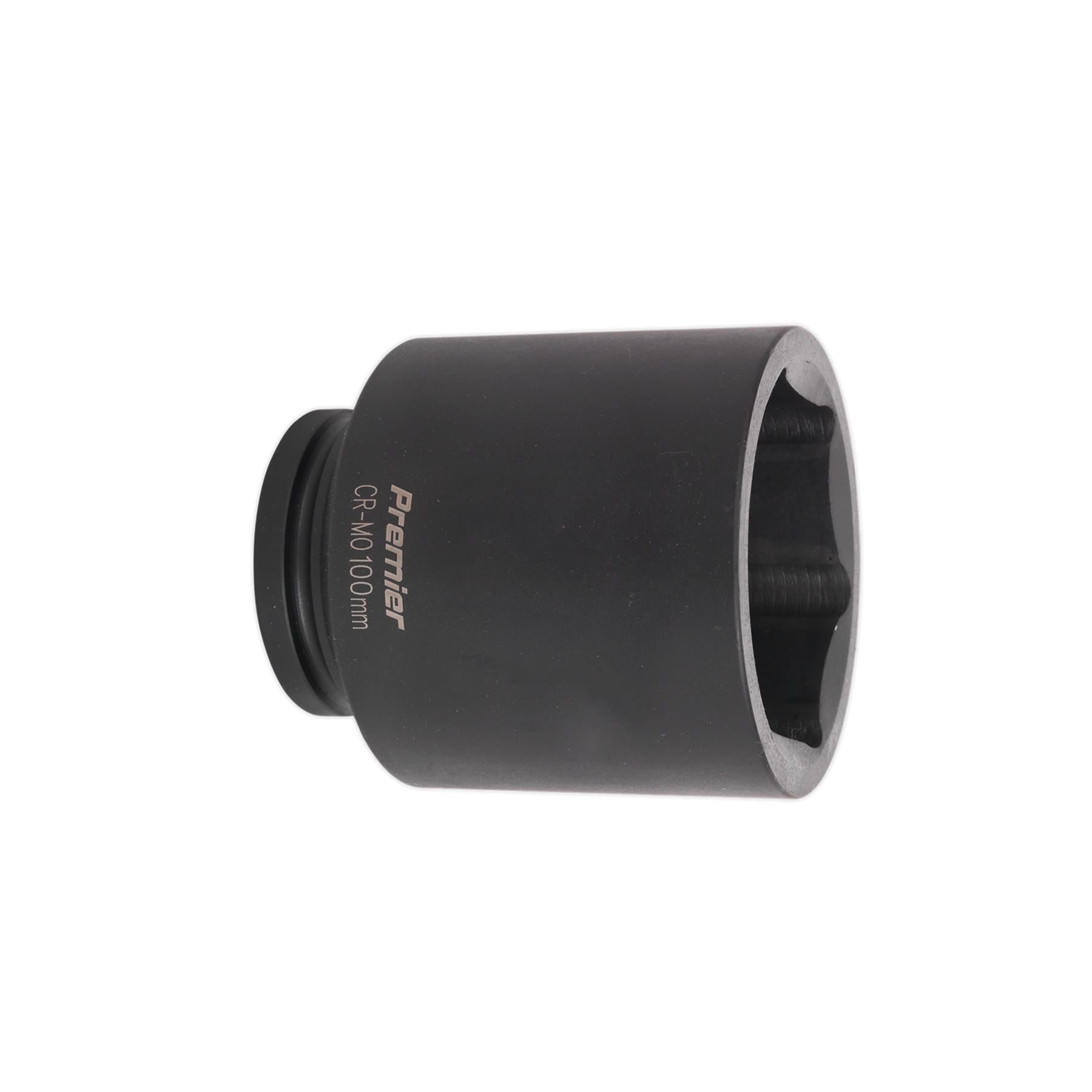 Sealey Impact Socket 100mm Deep 1"Sq Drive Chrome Molybdenum Lifetime Guarantee