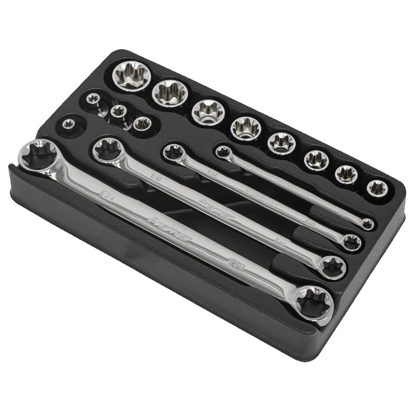 Sealey TRX-Star* 3/8"Sq Drive Socket & Spanner Set 16pc