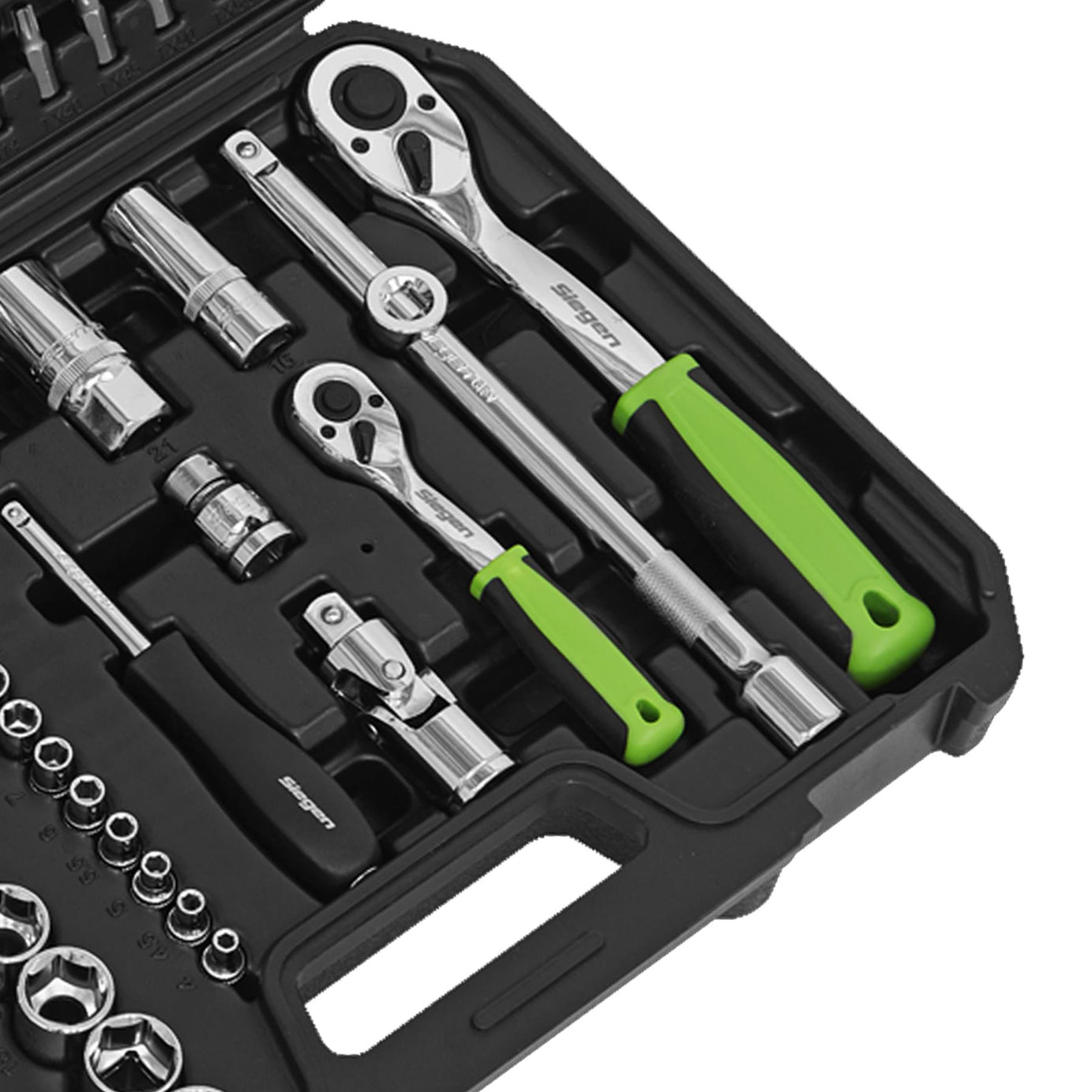 Sealey Socket Set 94pc 1/4" & 1/2"Sq Drive WallDrive Metric