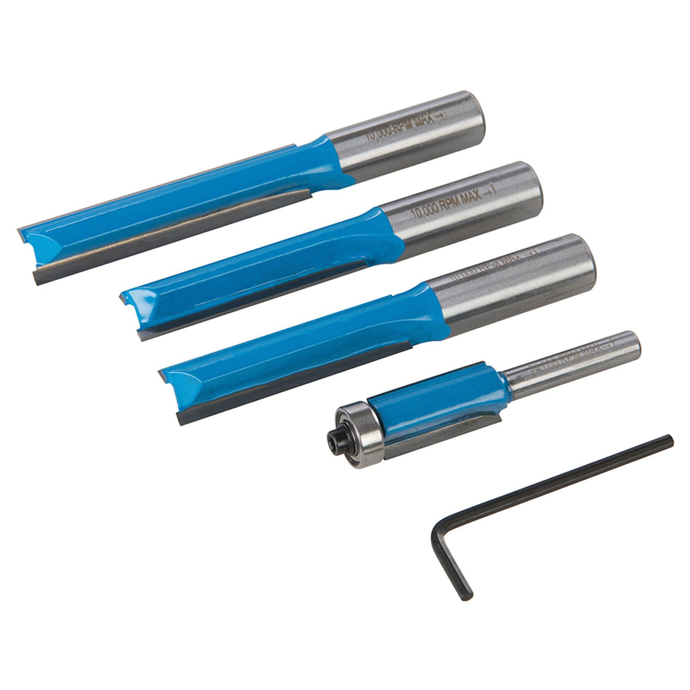 Comprehensive Kitchen Router Bit Set 4pcs 1/2" 1/4" Kitchen Fitters TCT Cutting Edges Wood Box