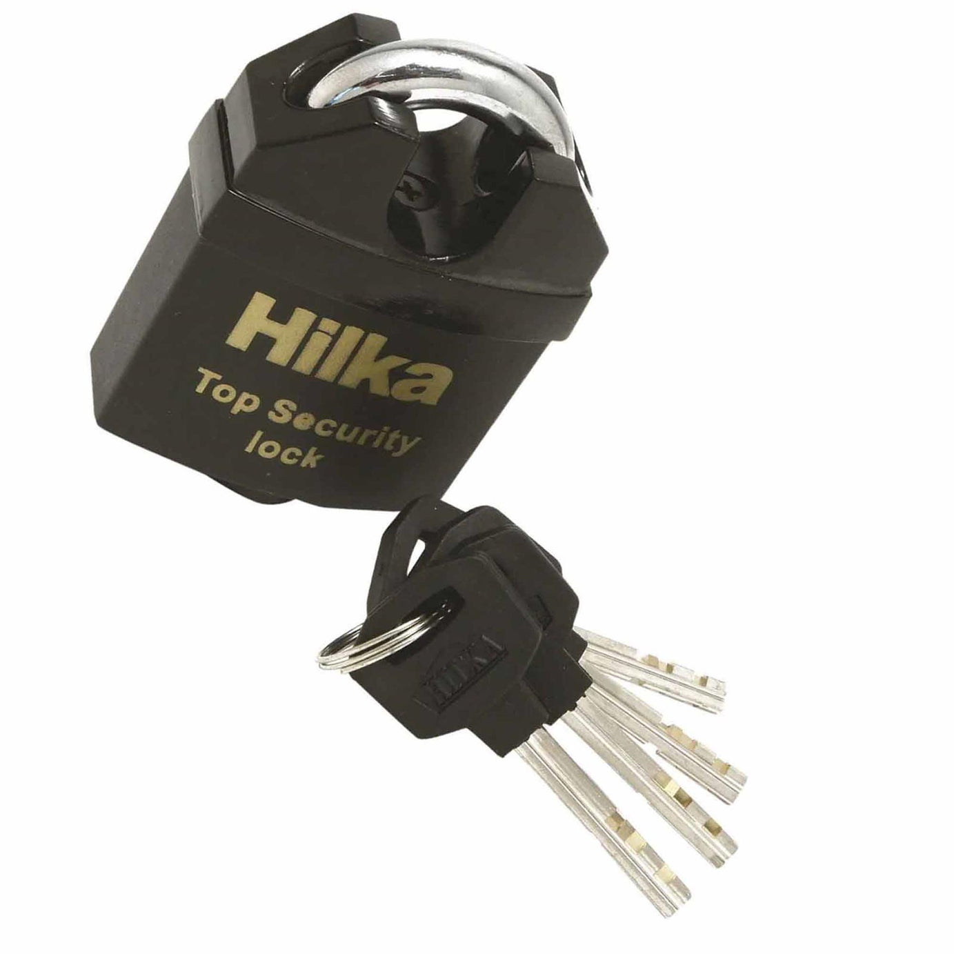 HEAVY DUTY CLOSED SHACKLE PADLOCK 65mm HIGH SECURITY Steel Lock 4 keys