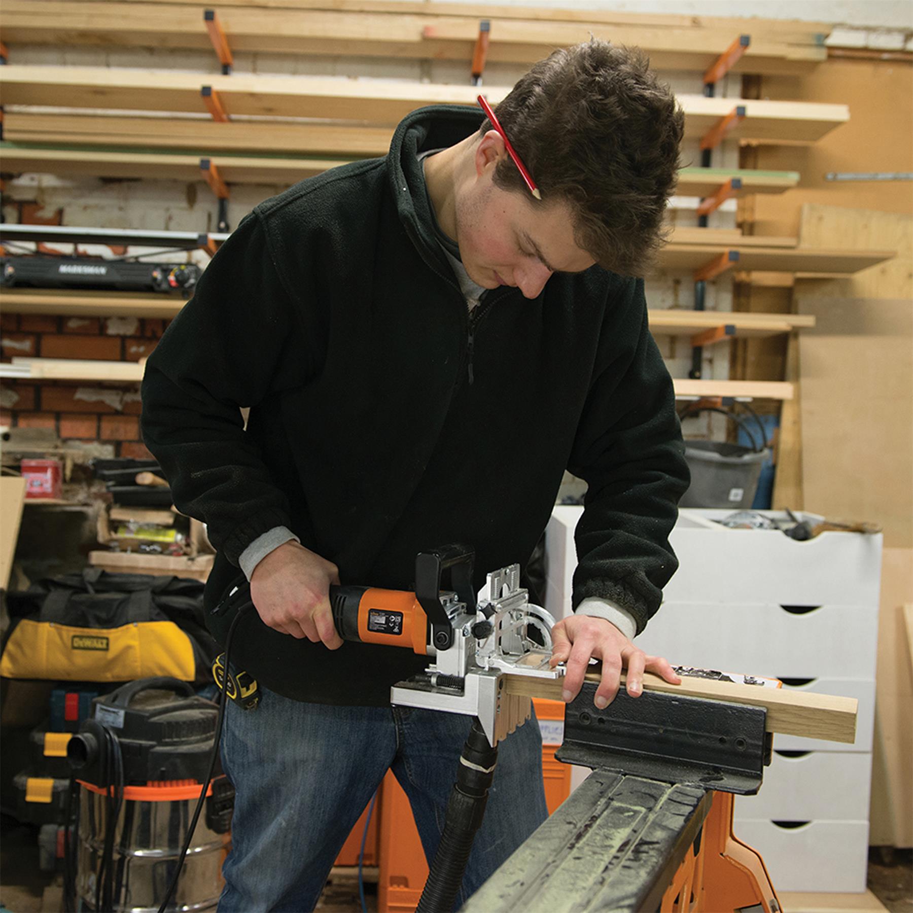 Professional Dowelling Jointer 710W 240V Double Dowel 8 10 12mm Tdj600 Jointer