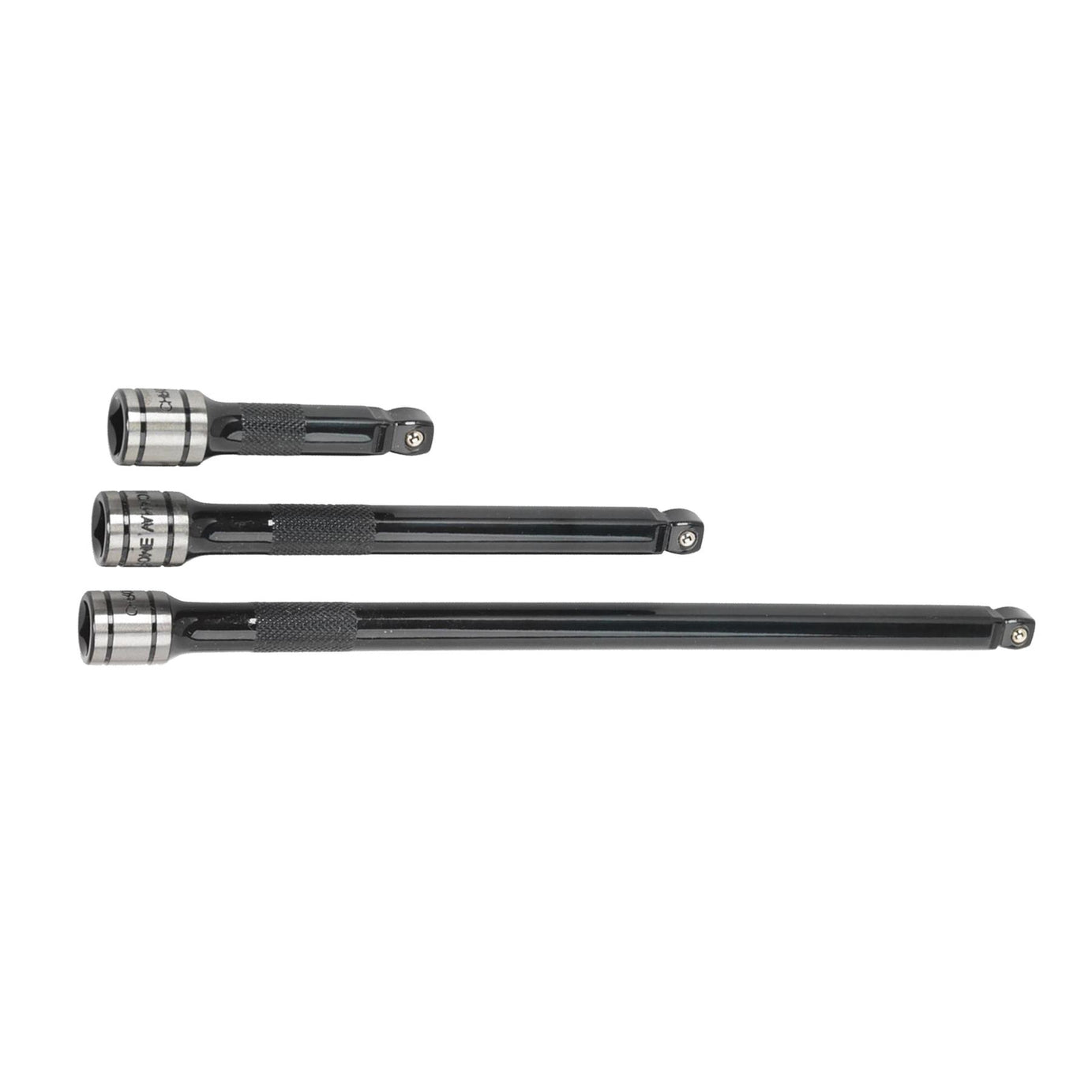 Sealey Wobble/Rigid Extension Bar Set 3pc 3/8"Sq Drive Black Series
