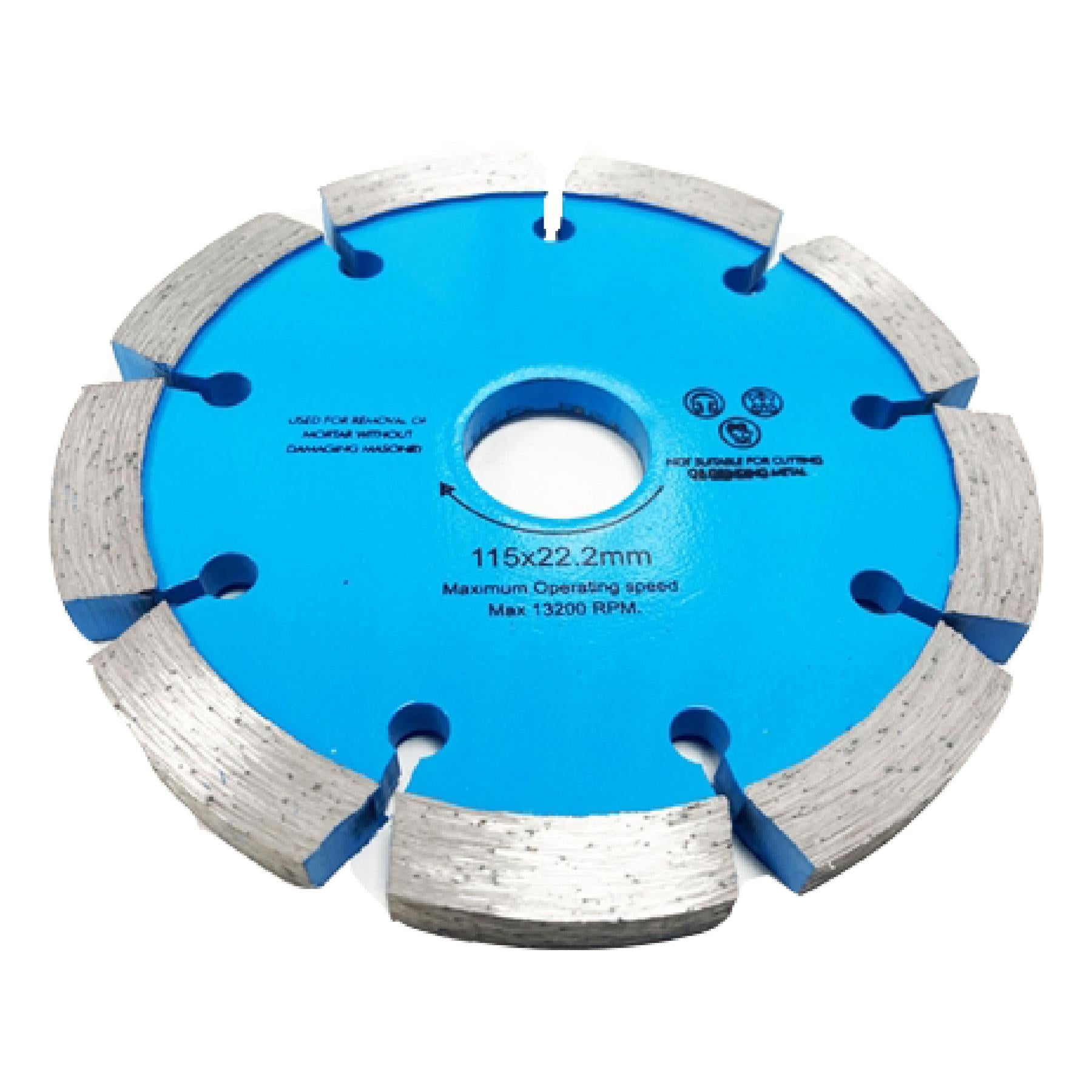 Diamond Rake Disc 115x8mm. 8mm Mortar Removal Tool Mortar Raking Disc Blade