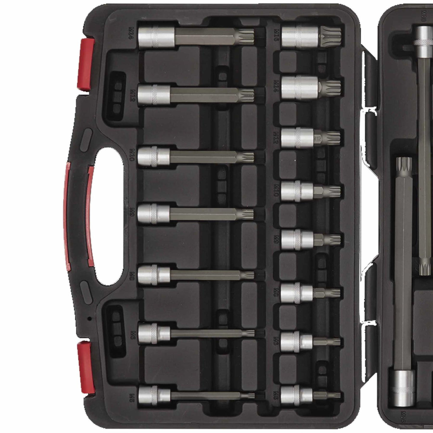 Sealey Spline Socket Bit Set 26pc 3/8"Sq Drive - Platinum Series
