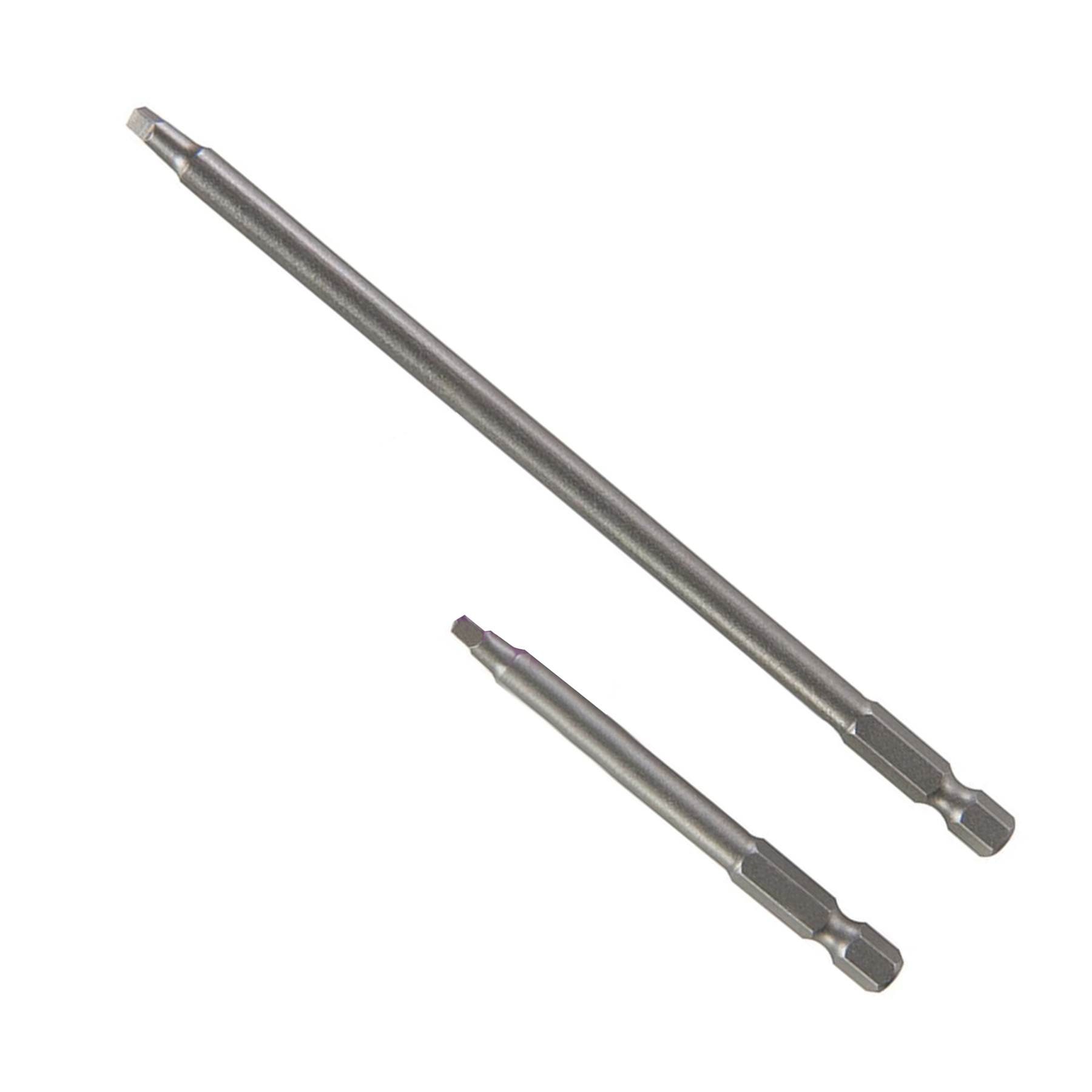 2Pk Square Driver Set 76mm & 152mm / 3" & 6" , 1/4" Hex Shank