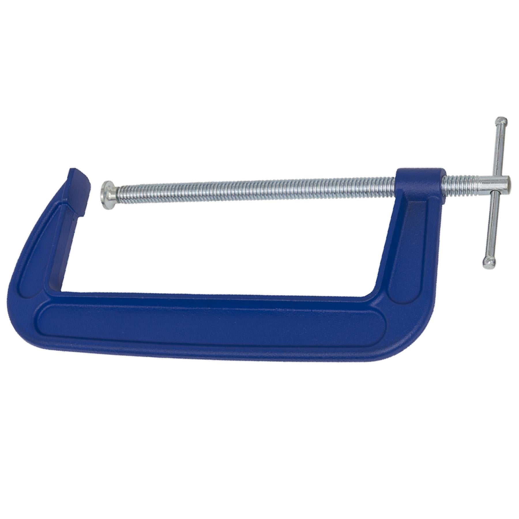 G-Clamp 250mm. body with smooth acting threaded clamp Sealey