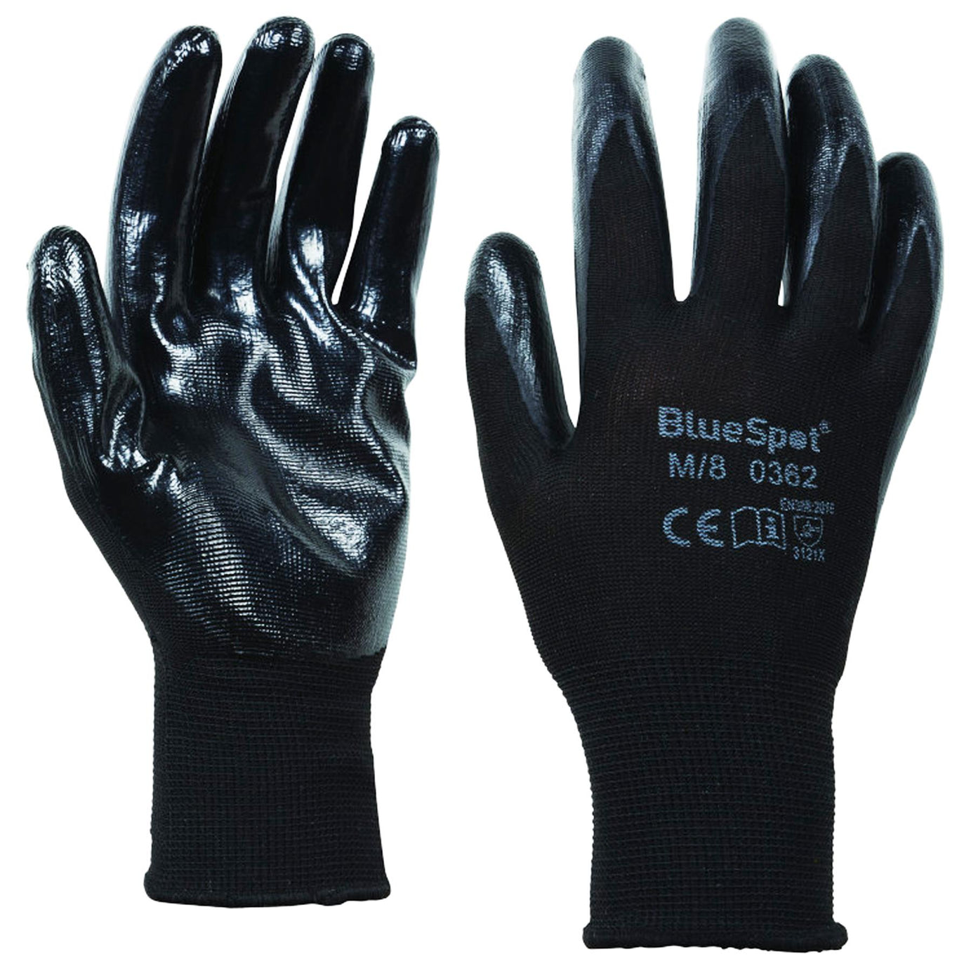 BlueSpot Nitrilon Duo-Lite Fully Double Coated Nitrile Waterproof Grip Gloves