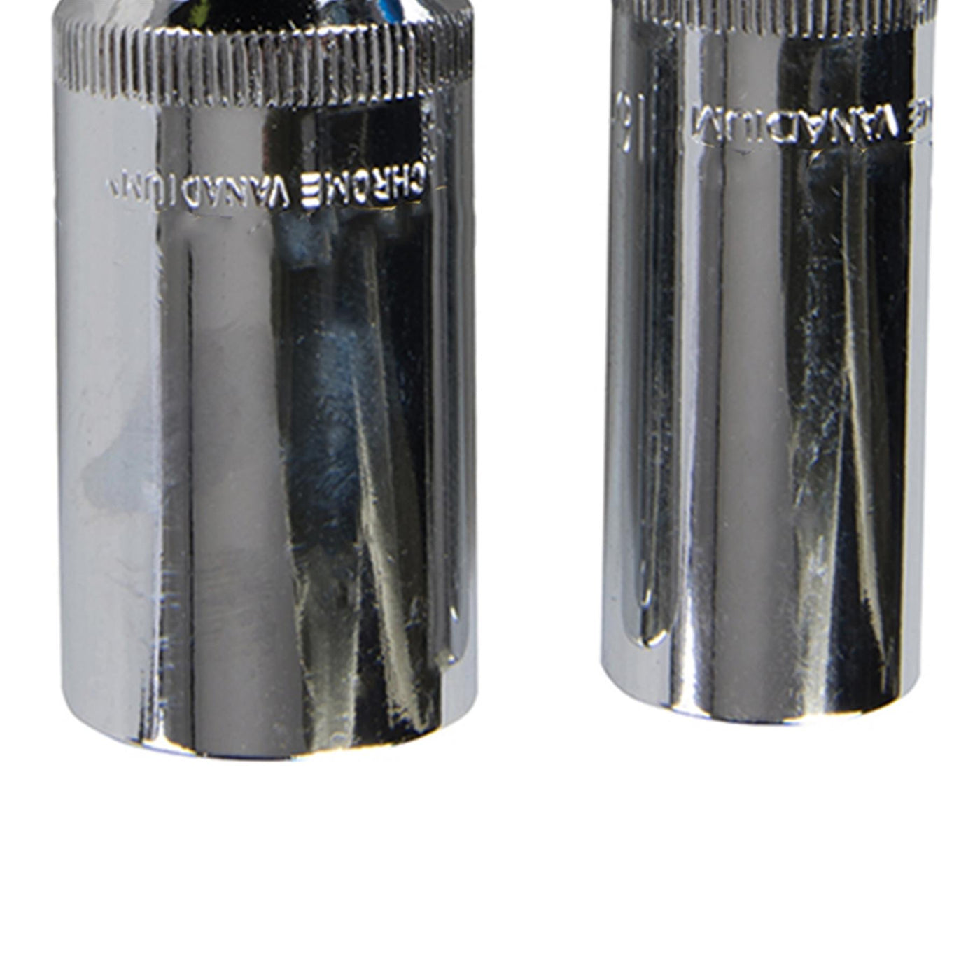 2 Pce 3/8" Spark Plug Deep Socket Set 16mm & 21mm Chamfered End Positive Nut Loc
