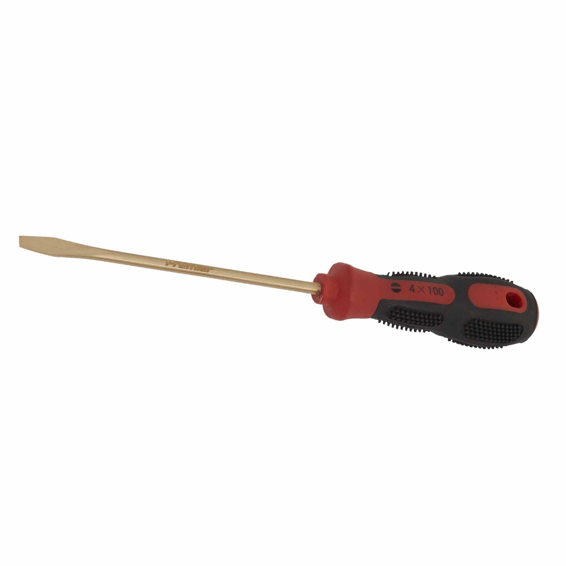 Screwdriver Slotted 4 x 100mm - Non-Sparking. NS093 Sealey