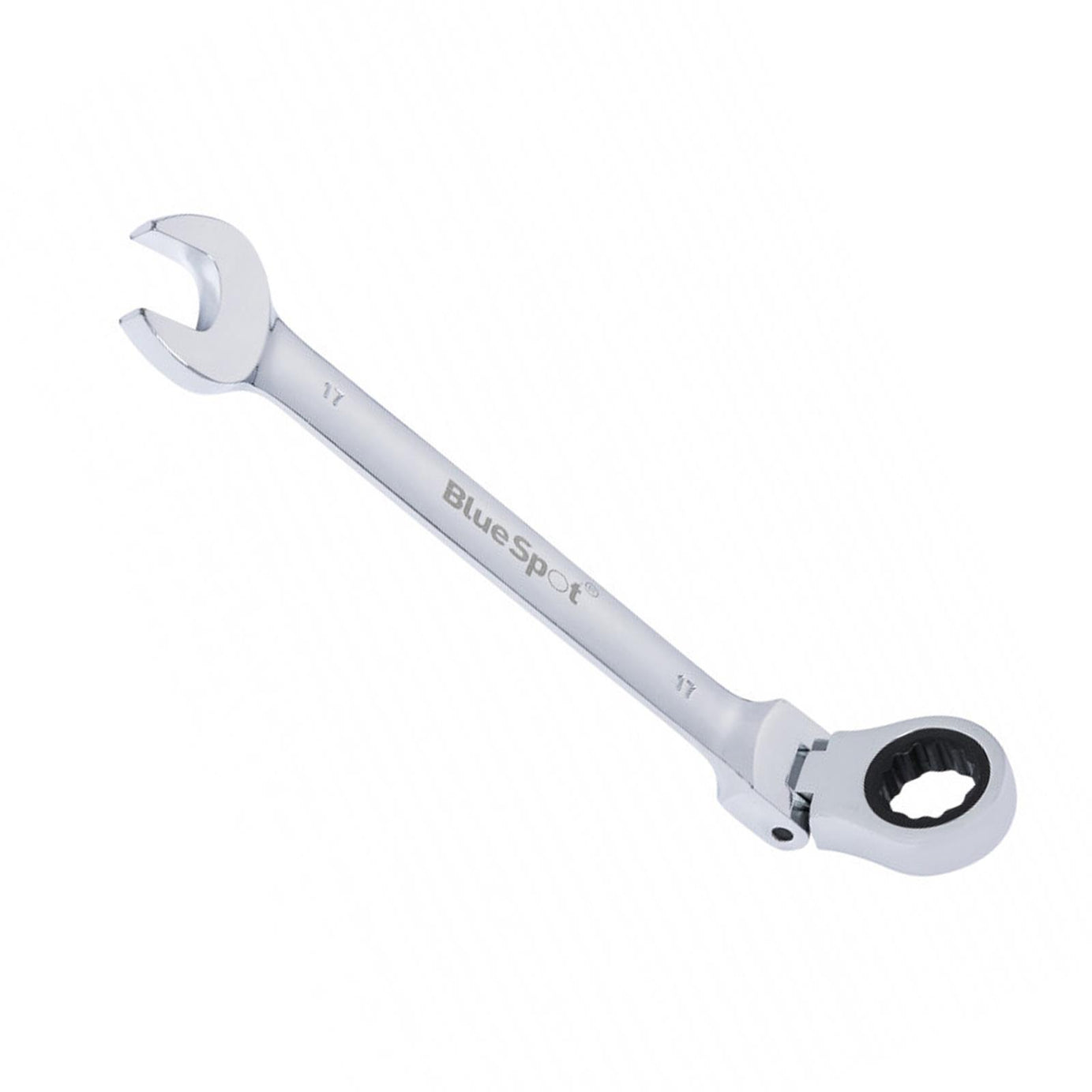 BlueSpot Ratchet Spanner Combination Flexible Head Wrench Metric 17mm