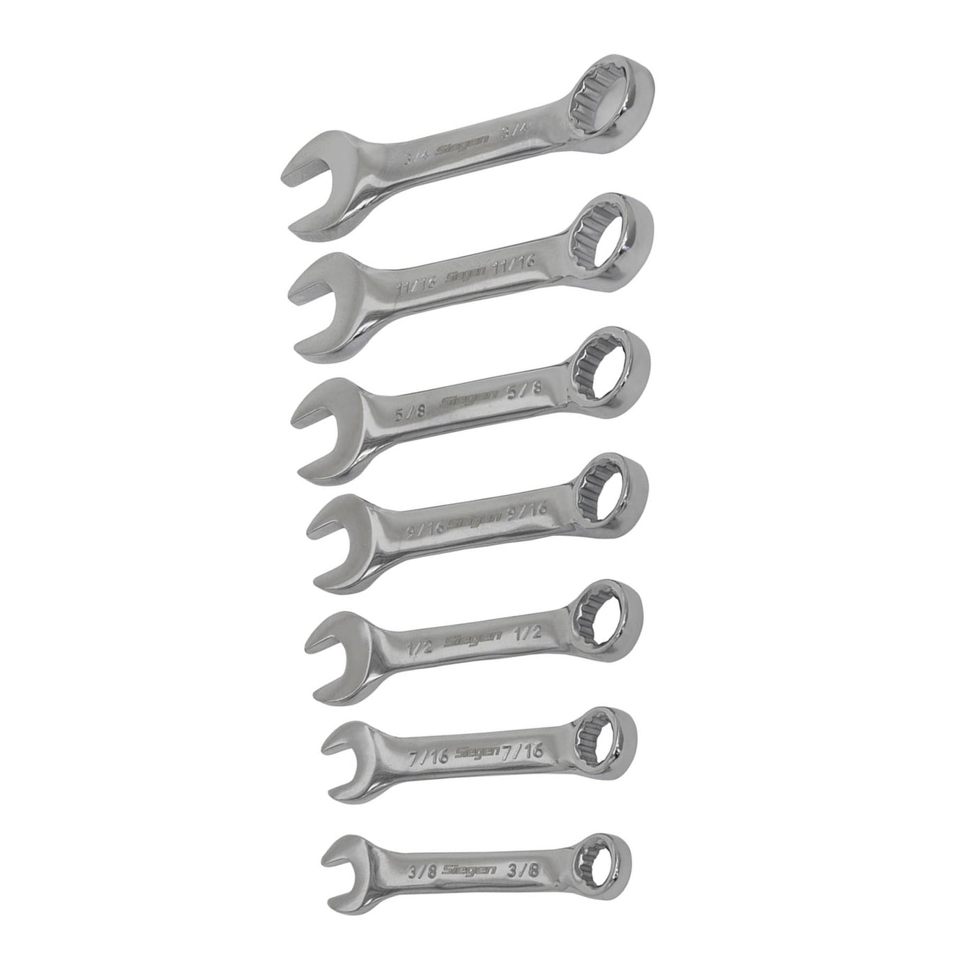 Sealey Combination Spanner Set 7pc Stubby Imperial