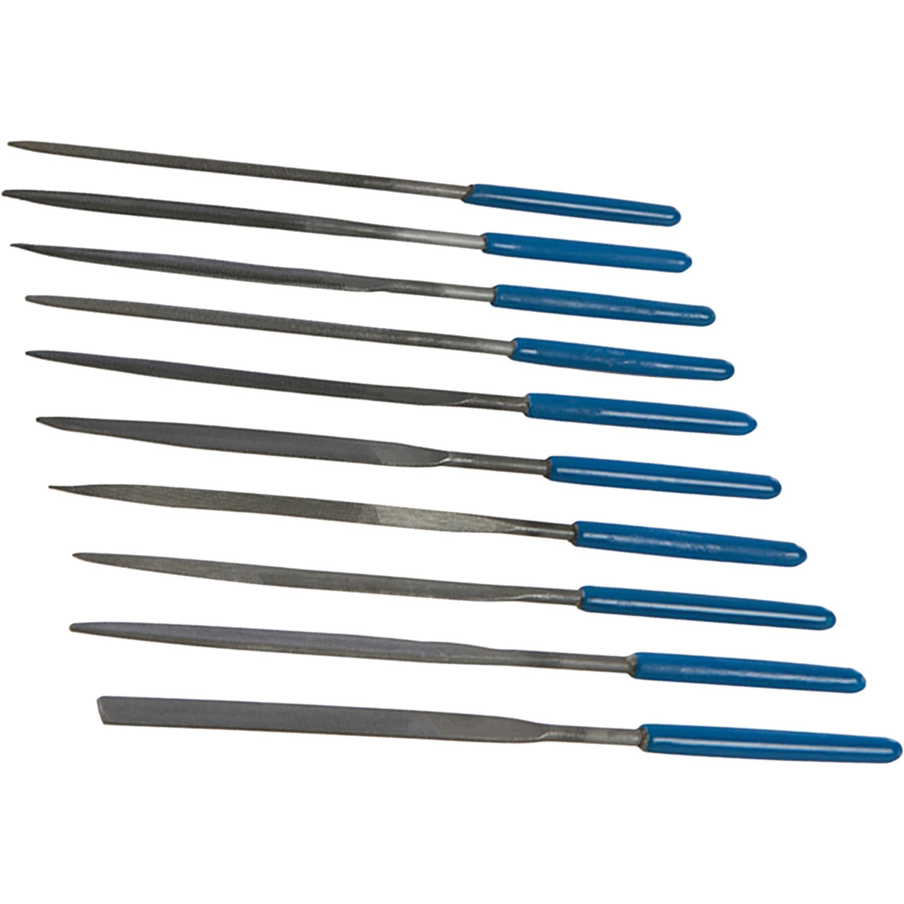High-Quality Genuine Needle File Set 10pcs Flat Files Warding File Round Crossing Hobbying Crafts