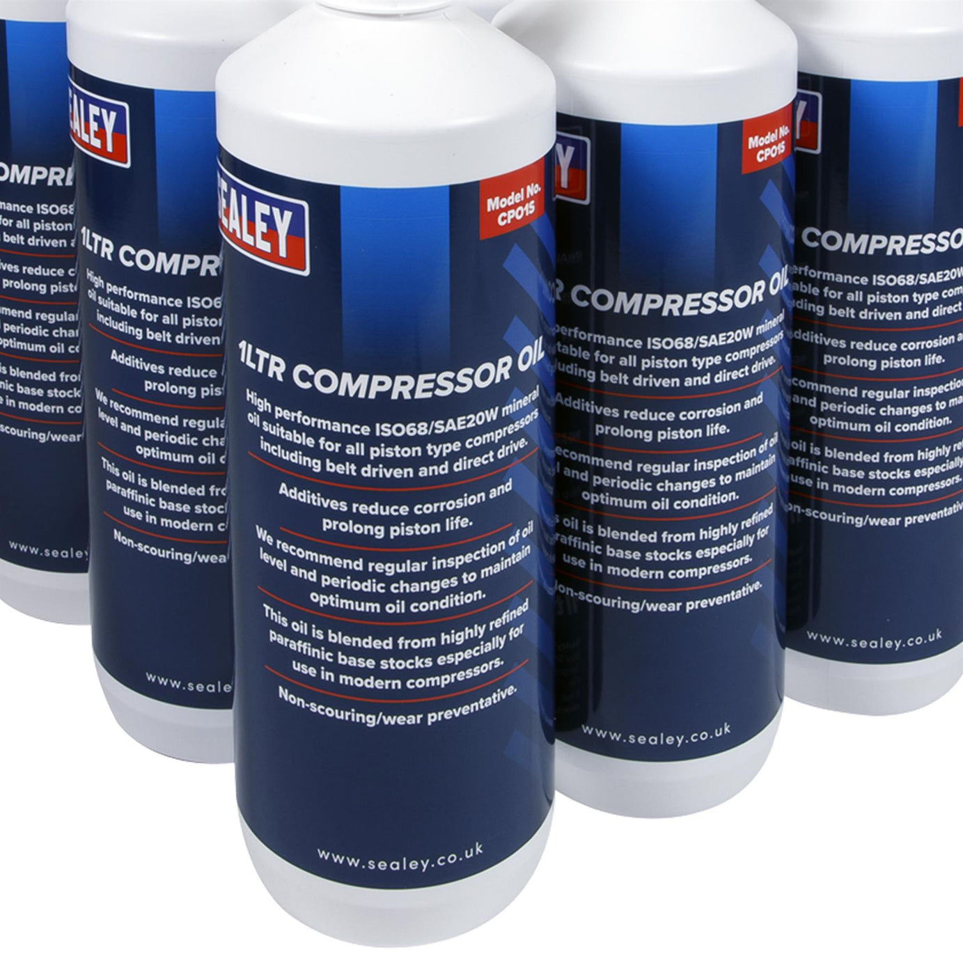 Sealey Compressor Oil 1L Pack of 12  Oil, Compressor CPO/1