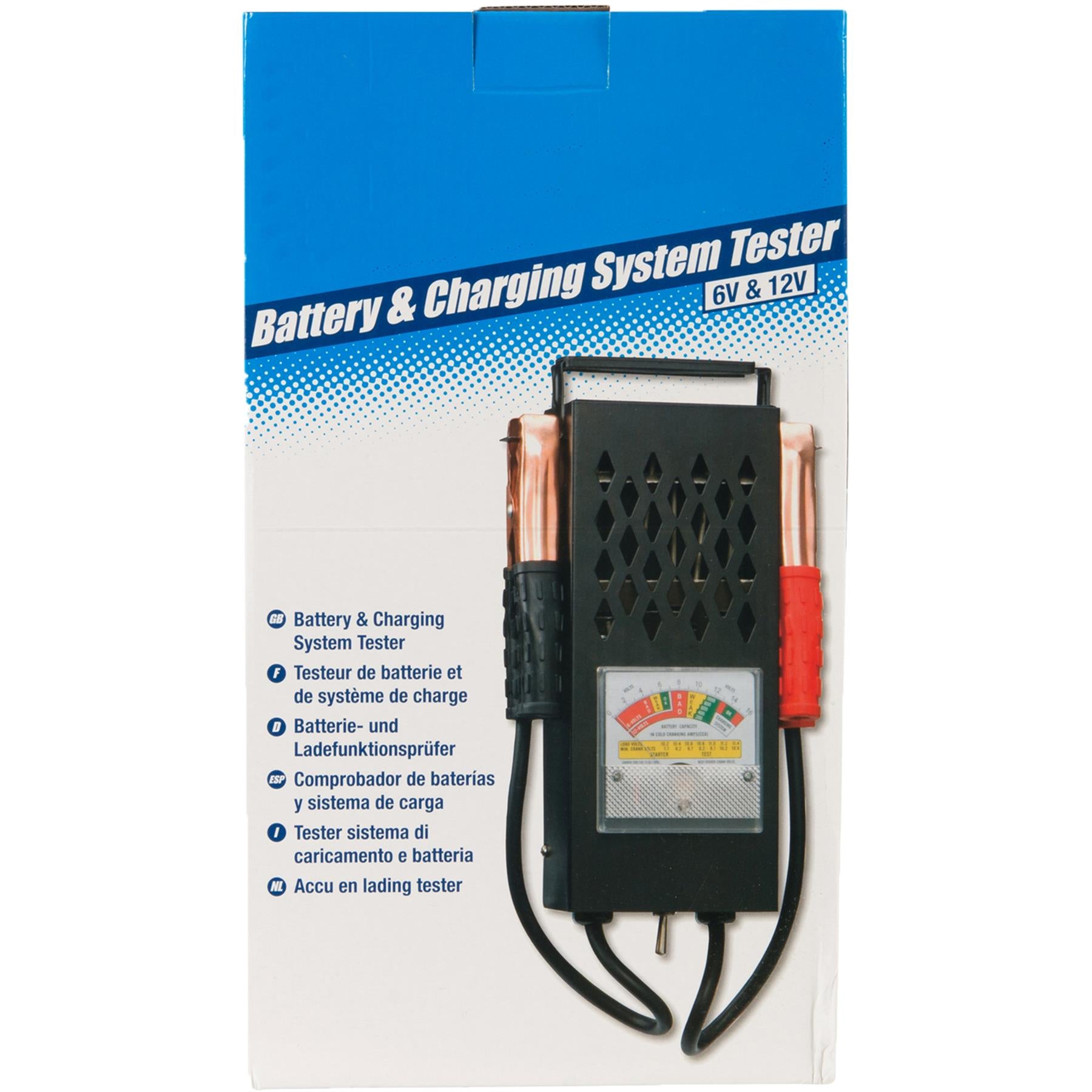 6V & 12V 100Amp Car Van Auto Battery Load Drop And Charging System Tester