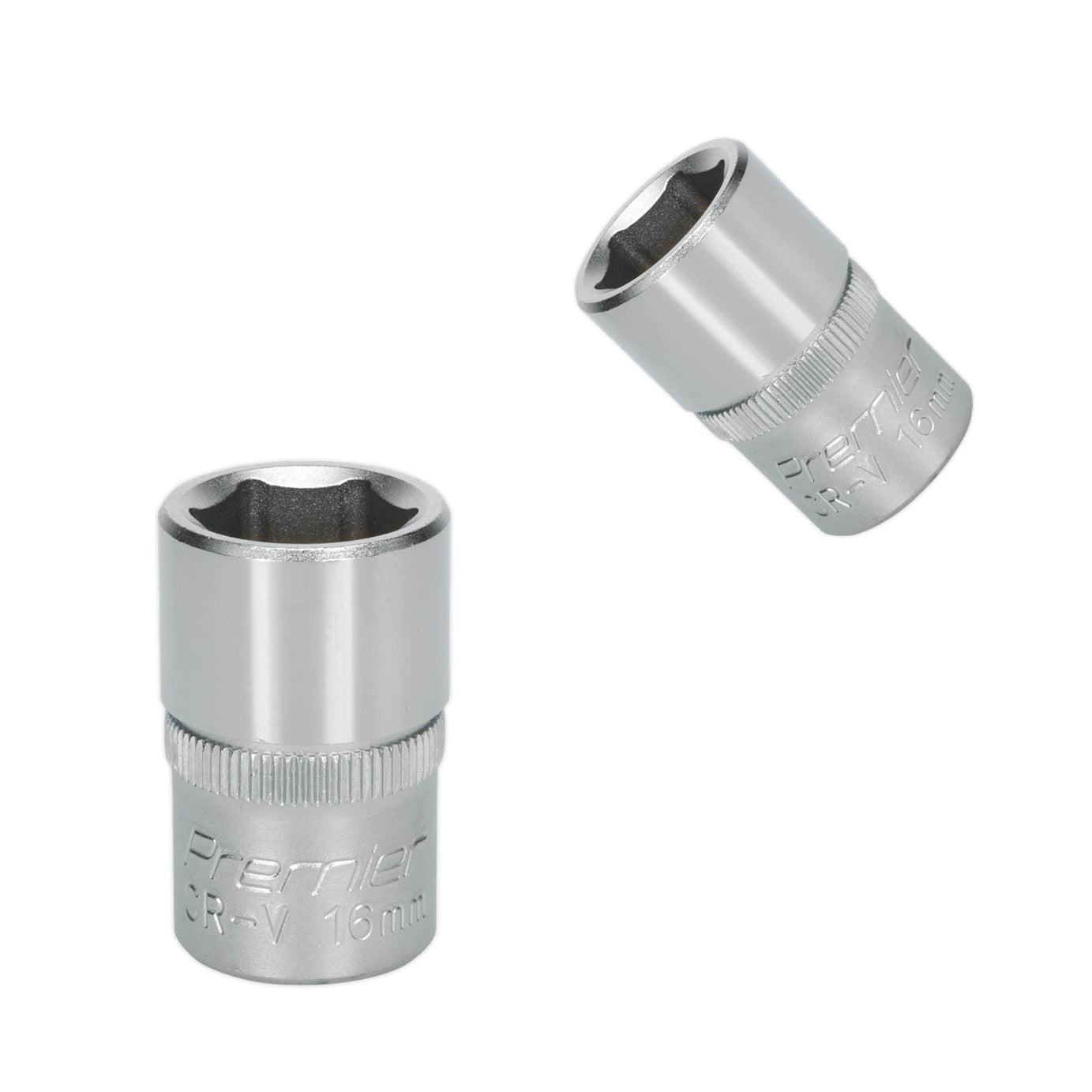 Sealey WallDrive Socket 16mm 1/2"Sq Drive Chrome Vanadium Steel