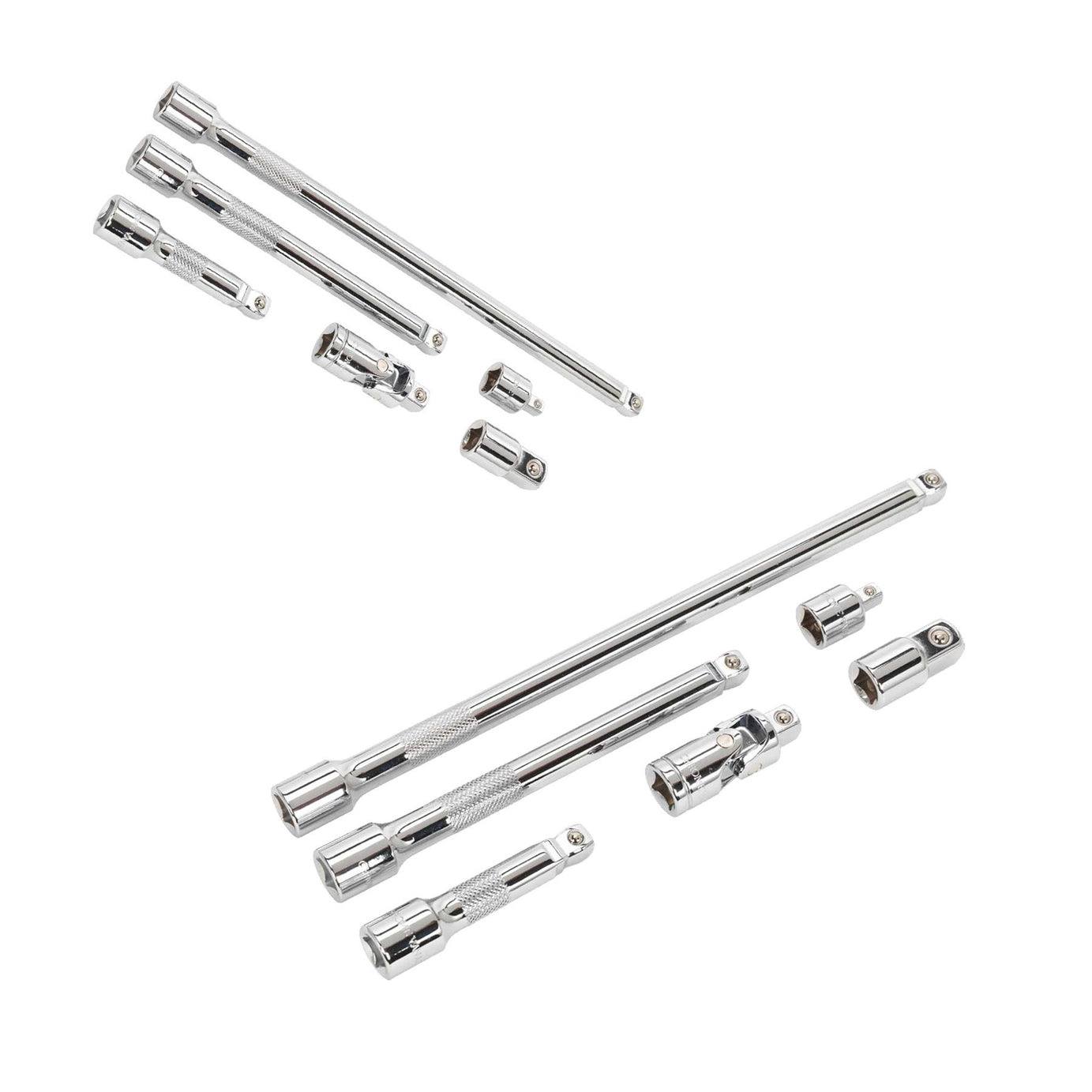 Sealey Wobble/Rigid Extension Bar, Adaptor & UJ Set 6pc 3/8"Sq Dr
