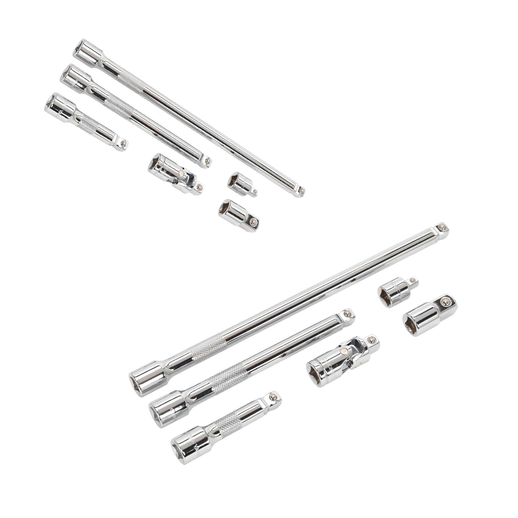 Sealey Wobble/Rigid Extension Bar, Adaptor & UJ Set 6pc 3/8"Sq Dr