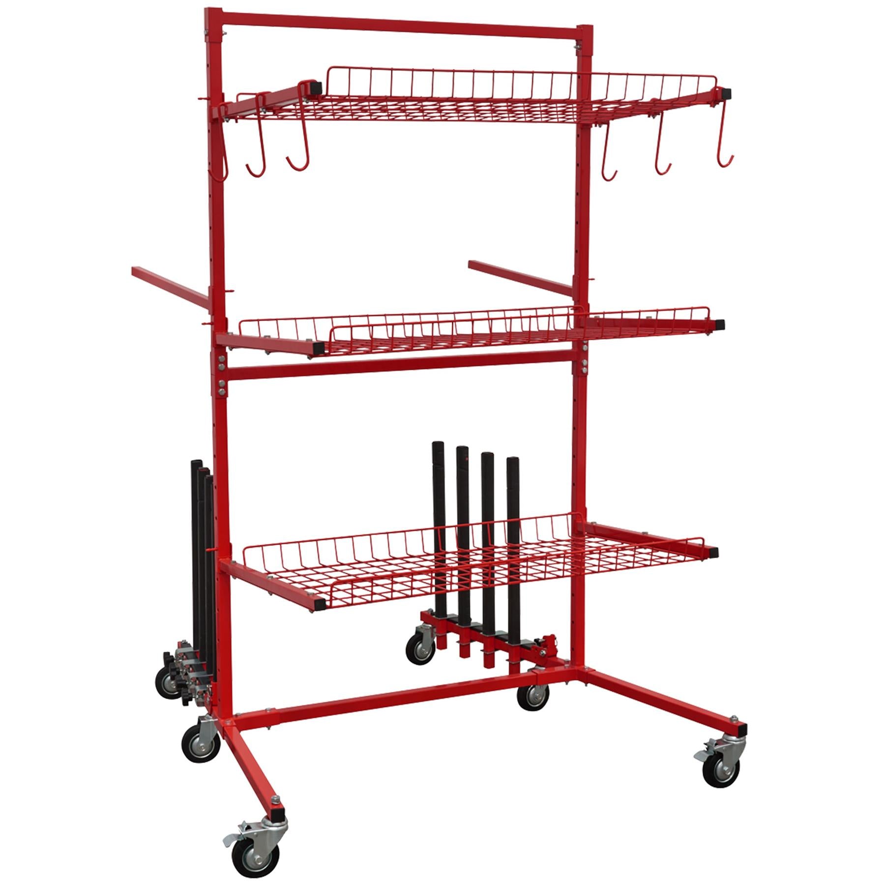 Sealey Parts Cart with Panel Train windscreens, sheet metals