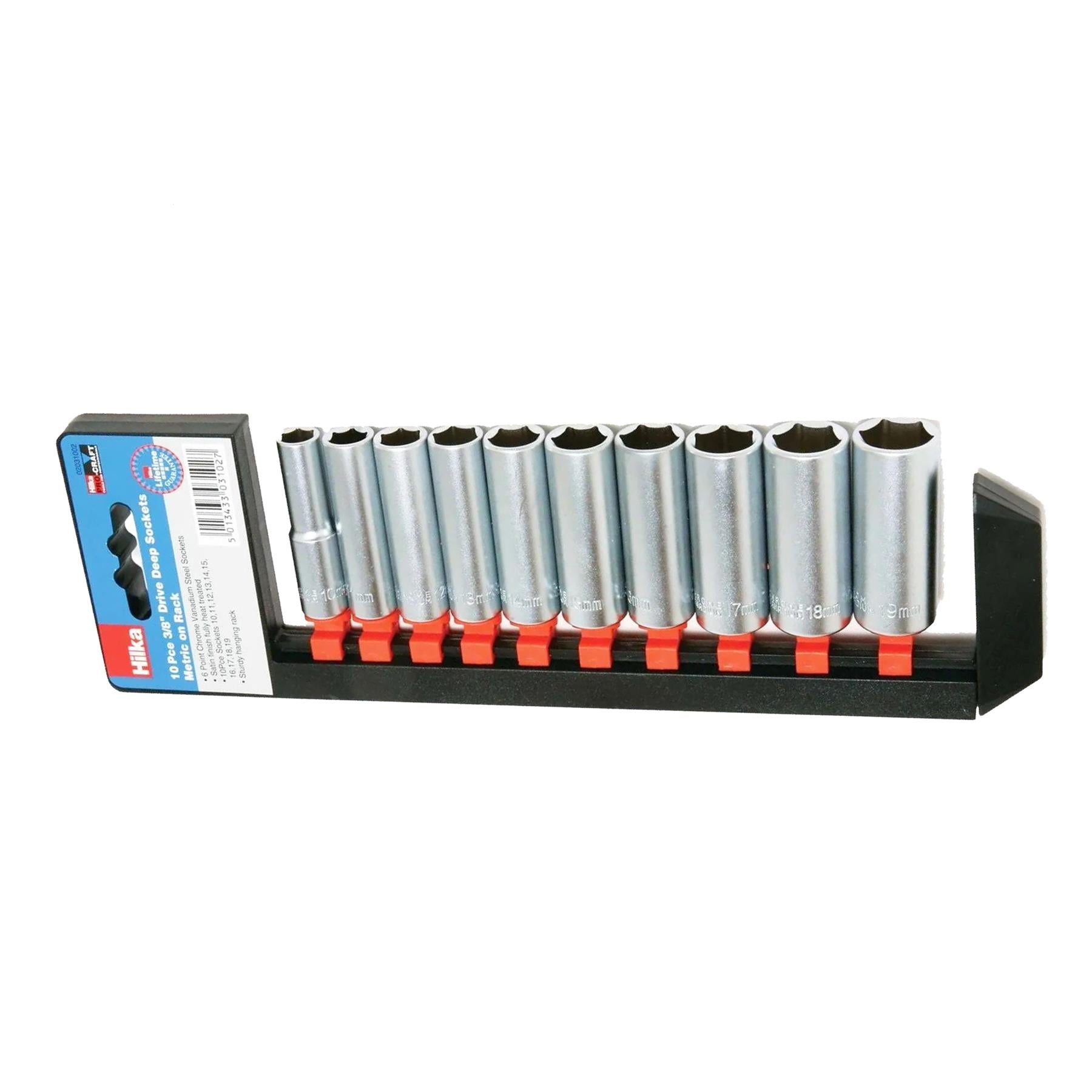 DEEP SOCKET Set 3/8" drive Deep Sockets in Metric 10-19mm Long reach Sockets