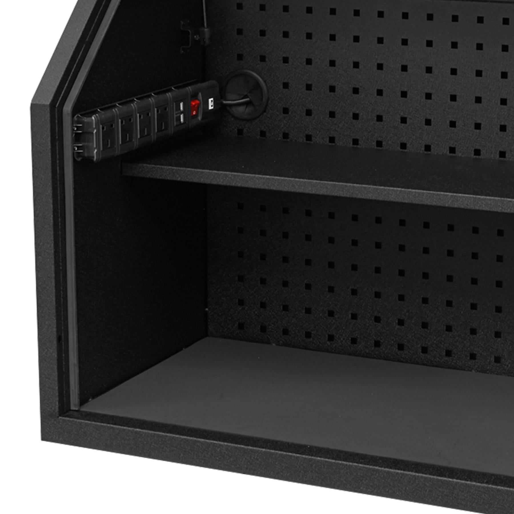 Sealey Toolbox Hutch 910mm with Power Strip Black AP36HBE