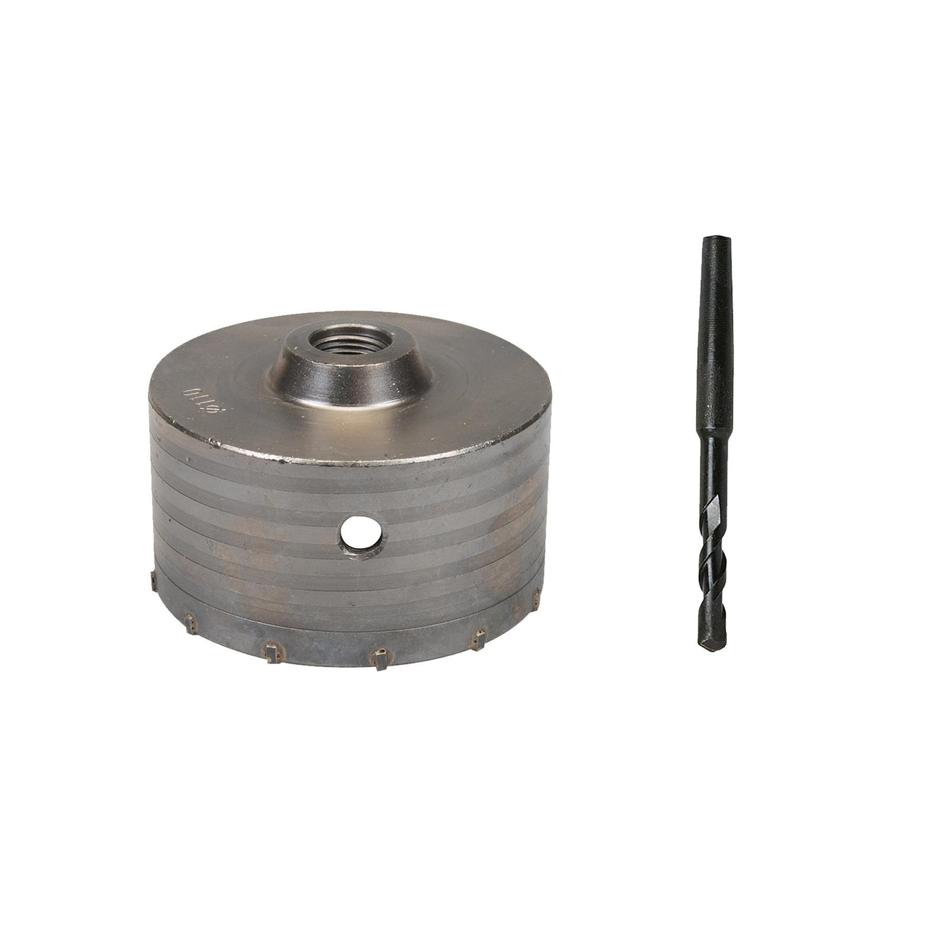 TCT Core Drill Bit 110mm Hole Saw Masonry Stone Brick SDS Plus 1100mm Shaft Pilot