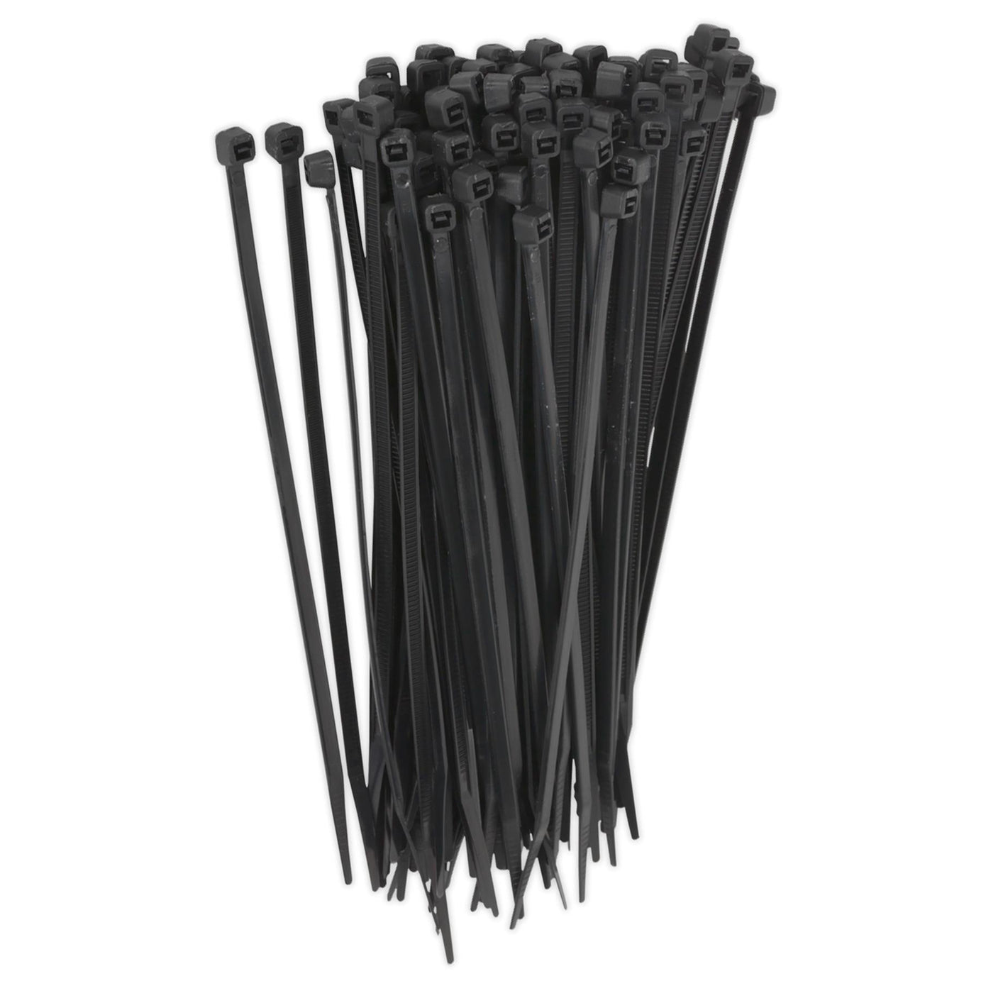 Sealey Cable Tie 150 x 3.6mm Black Pack of 100, Manufactured From Nylon