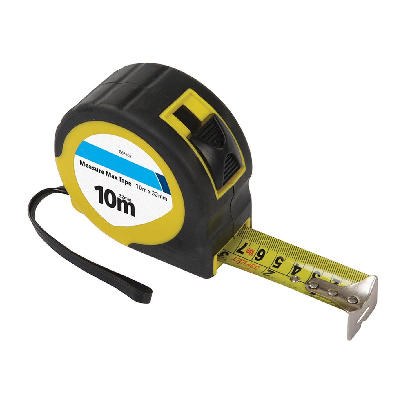 Heavy Duty Tape Measure Max Tape 10 Metre X 32mm With Wraparound Reinforcement