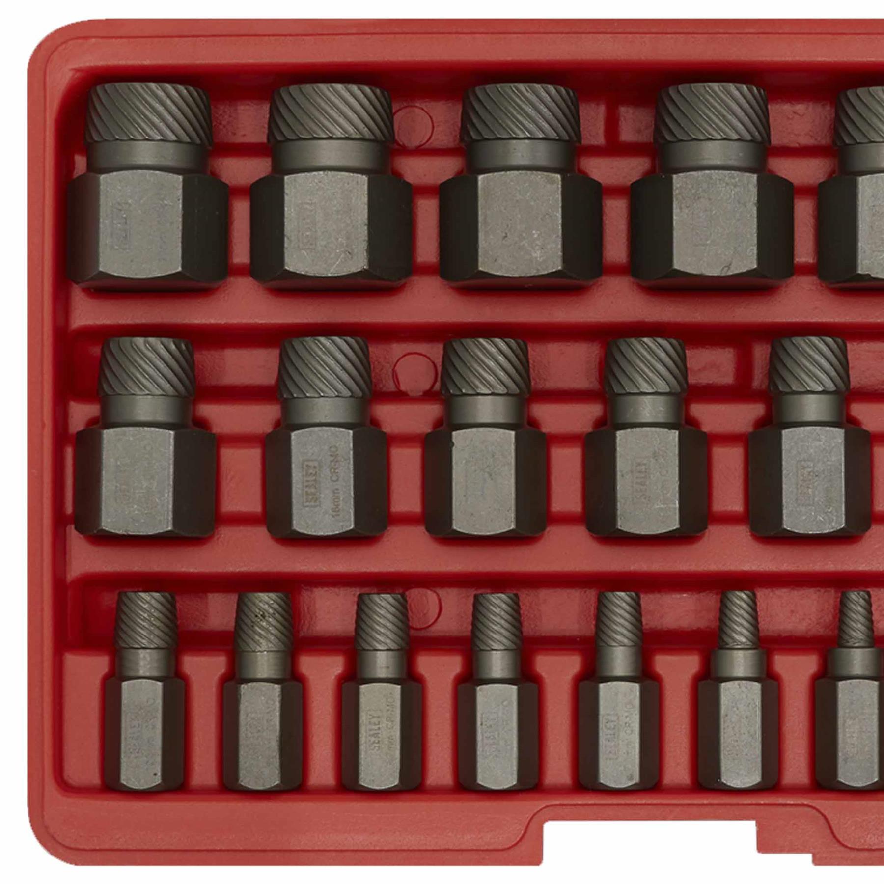 Sealey Multi Spline Screw Extractor Set 25pc
