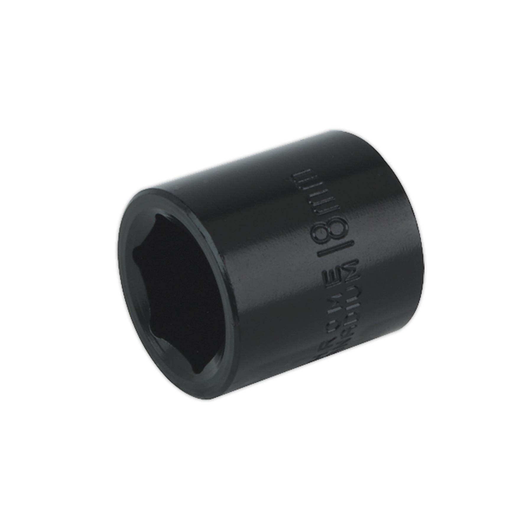 Sealey Impact Socket 18mm 3/8"Sq Drive