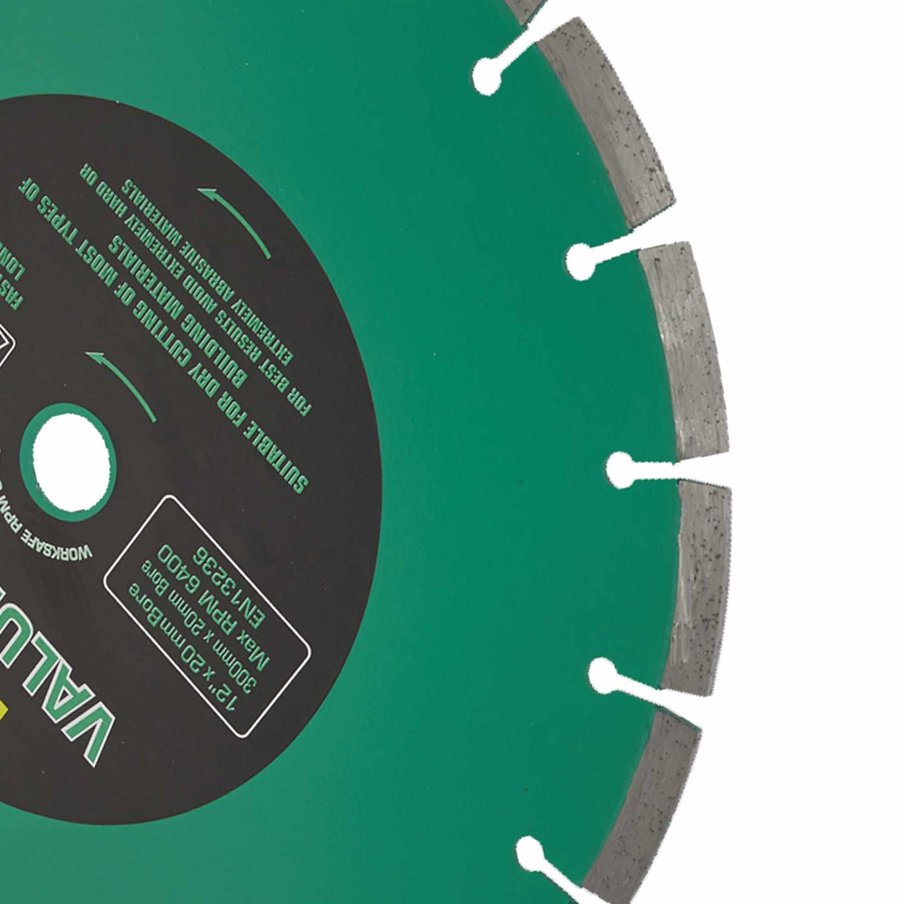 Sealey Value Plus Diamond Blade 300 x 20mm - WDVP300/20