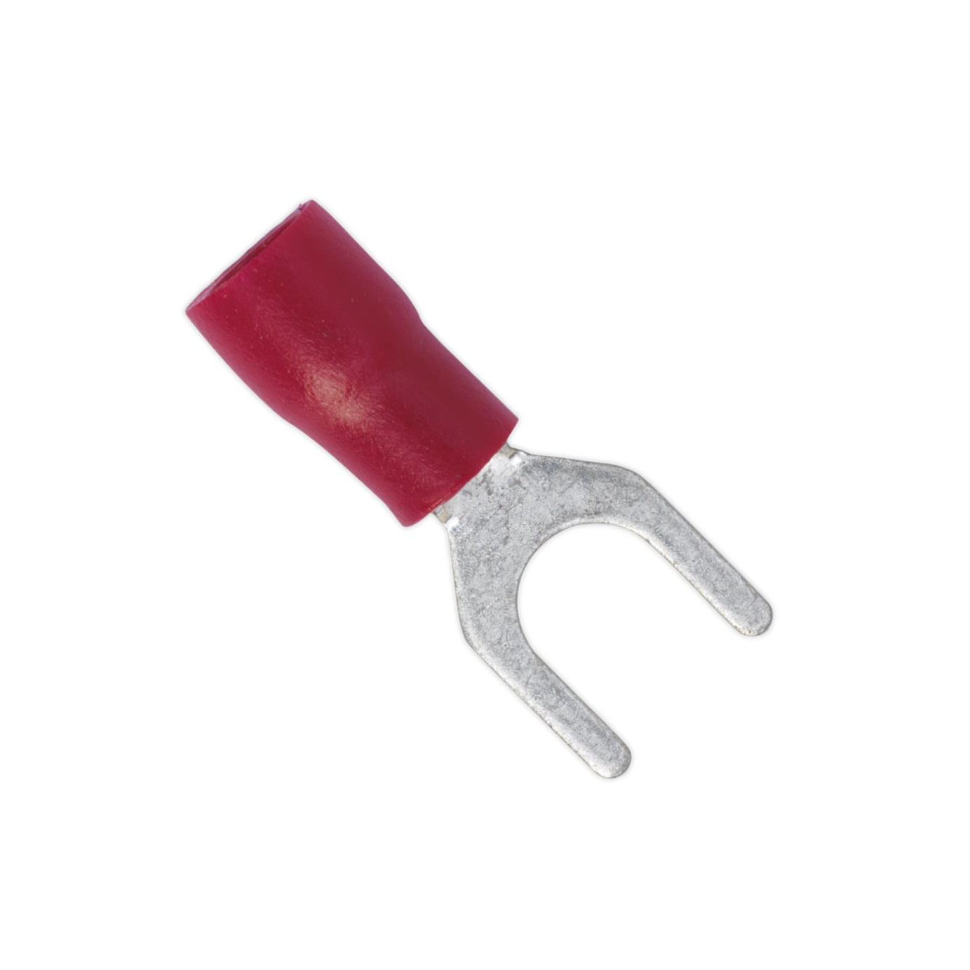 Easy-Entry Fork Terminal 5.3mm (2BA) Red Pack of 100. Sealey