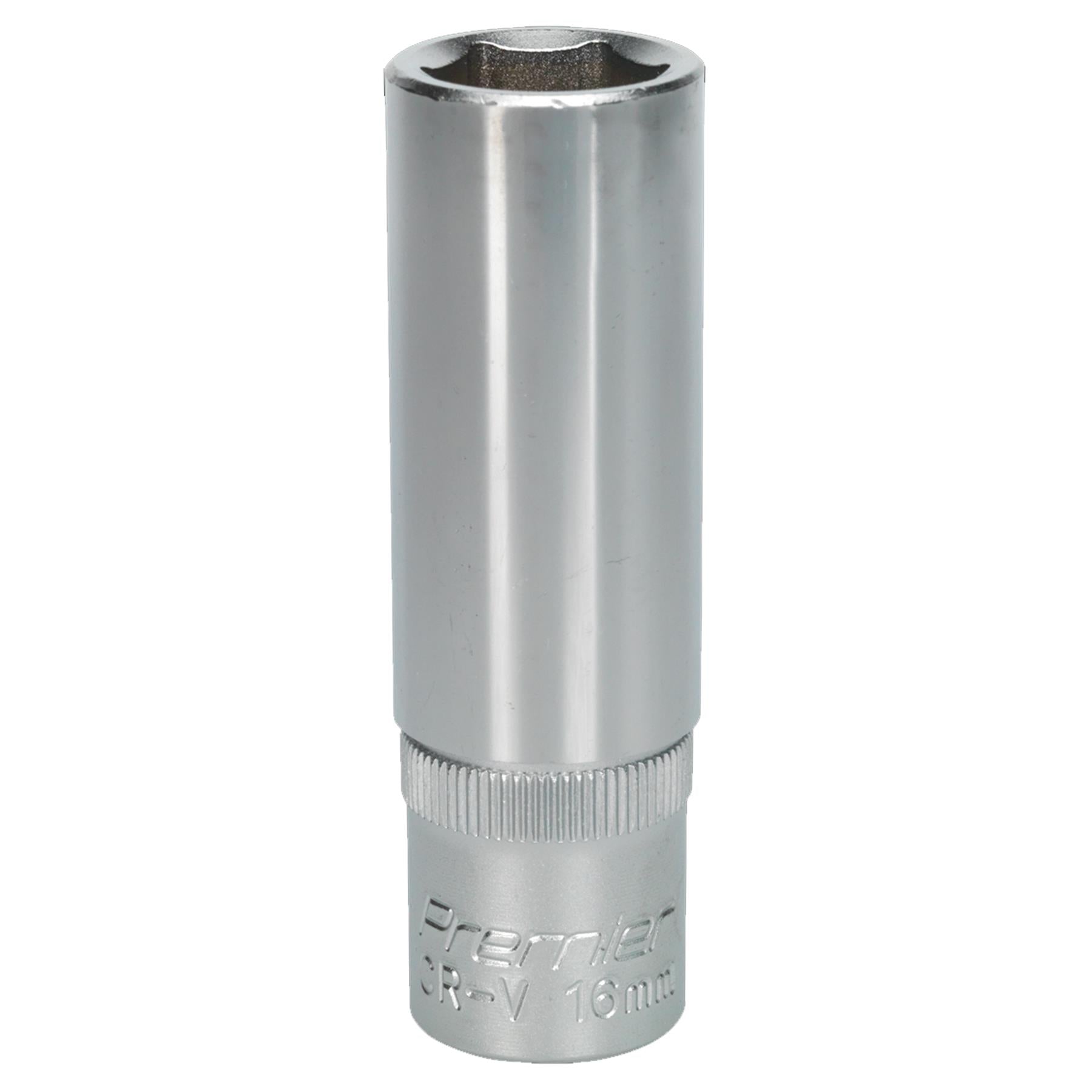 Sealey WallDrive Socket 16mm Deep 1/2"Sq Drive