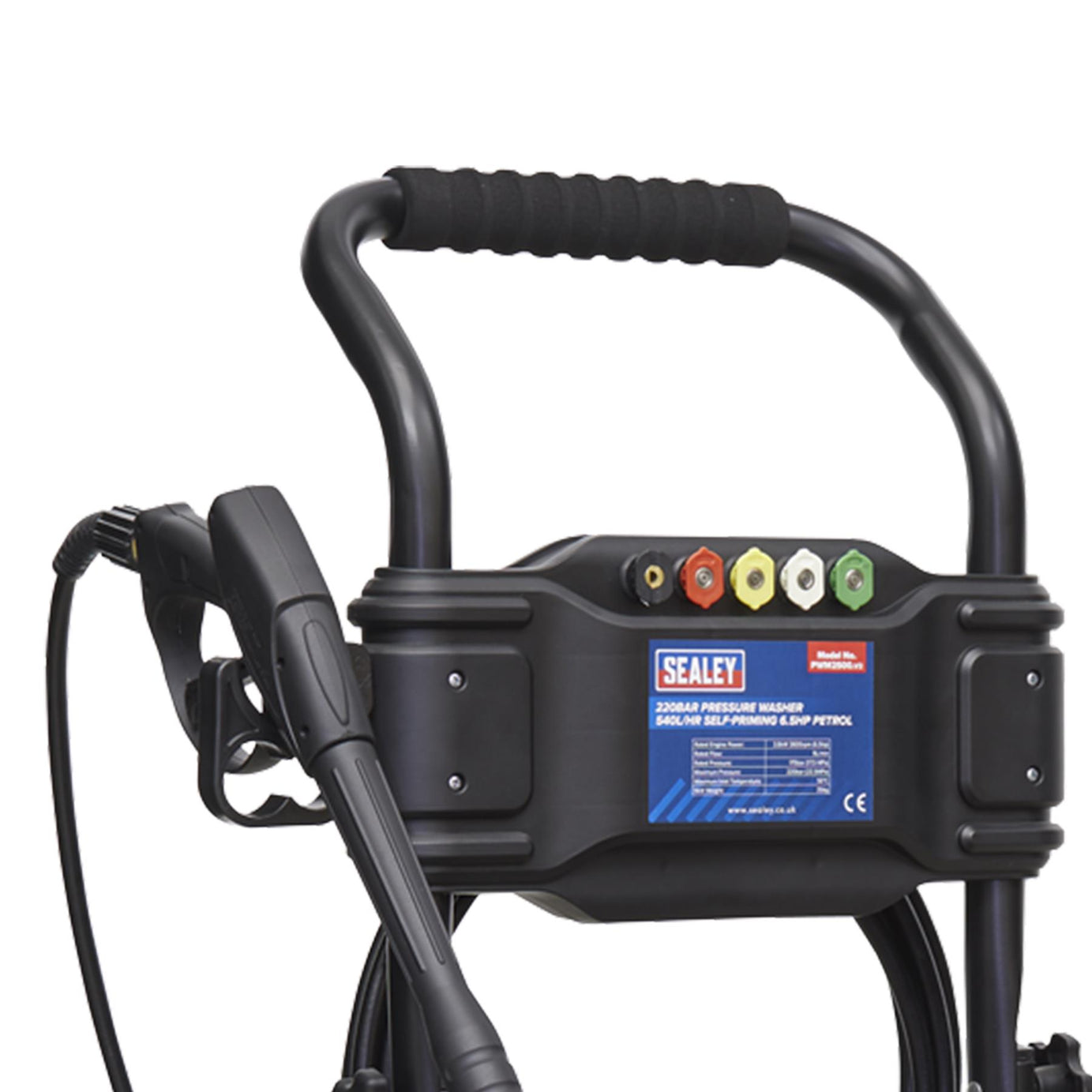Sealey Pressure Washer 220bar 540L/hr 6.5hp Petrol