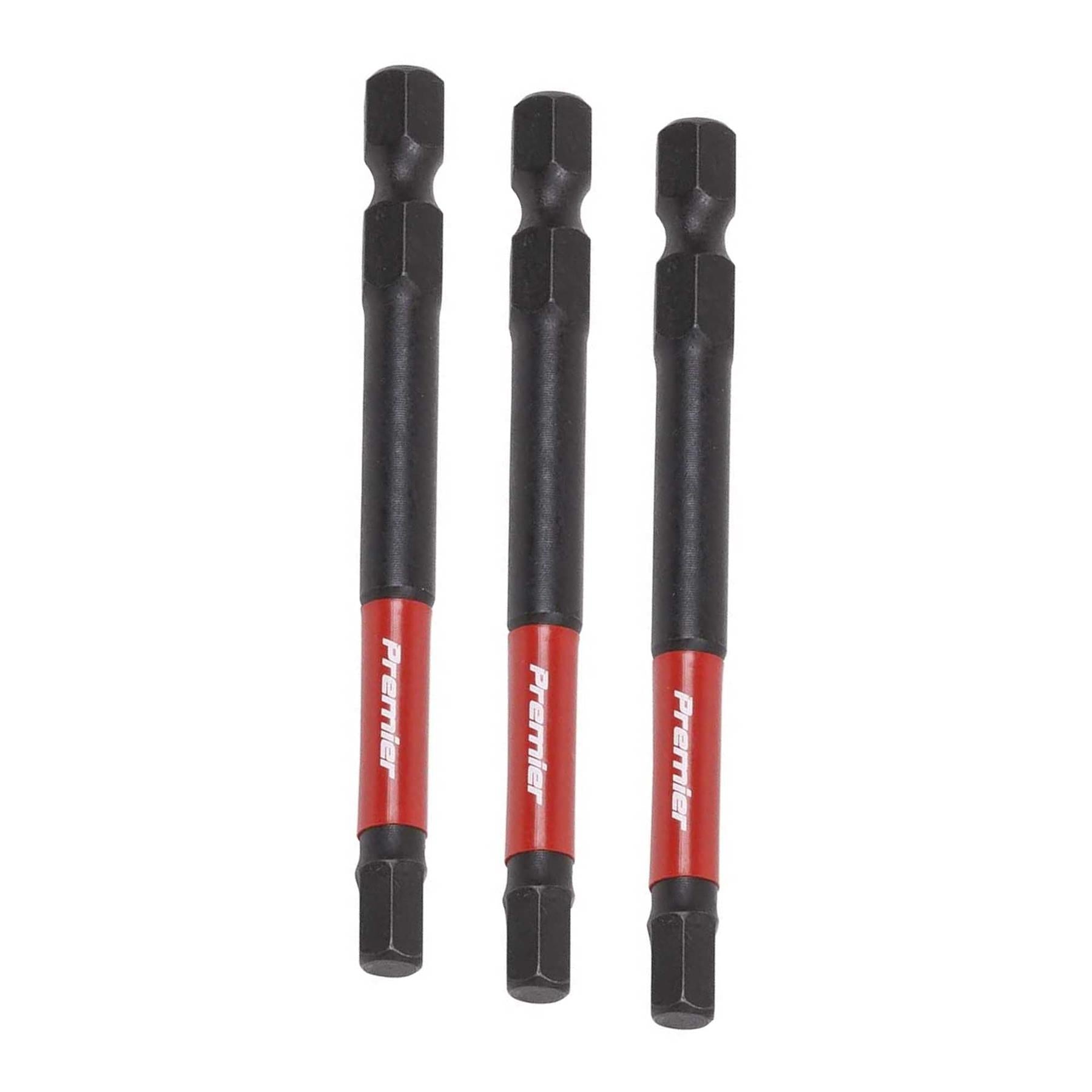 Hex 5mm Impact Power Tool Bits 75mm - 3pc