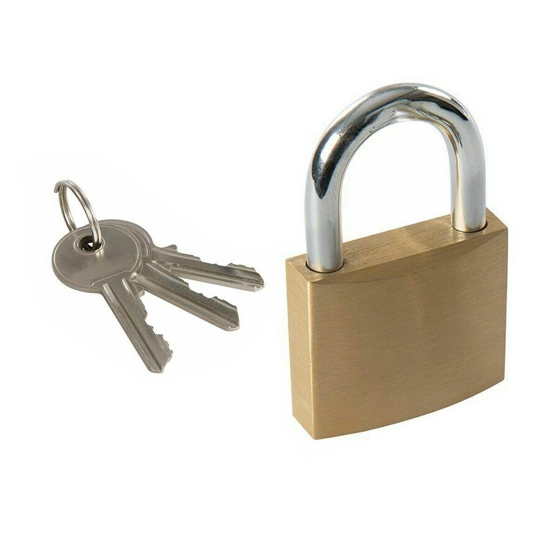 Security 20mm Brass Padlock Luggage Lock Travel Suitcase 4 Pcs