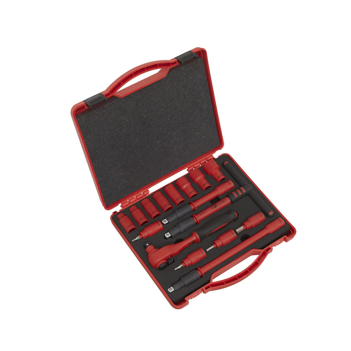 Sealey Insulated Socket Set 16pc 3/8"Sq Dr 6pt WallDrive VDE App.