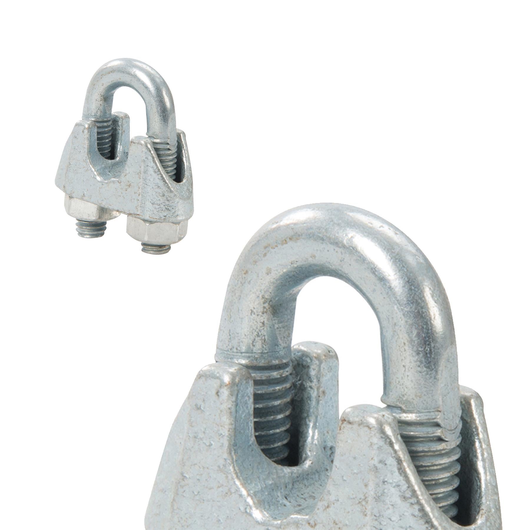 Wire Rope Grips Clamps M6 U Bolts Fitting Cable Cord Tie Heavy Duty Steel Metal
