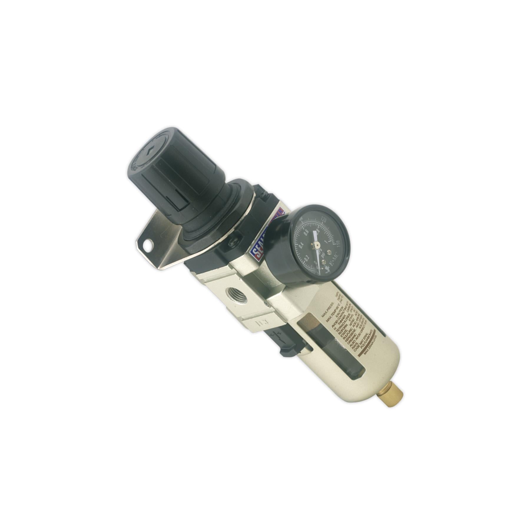 Sealey Air Filter/Regulator Max Airflow 70cfm