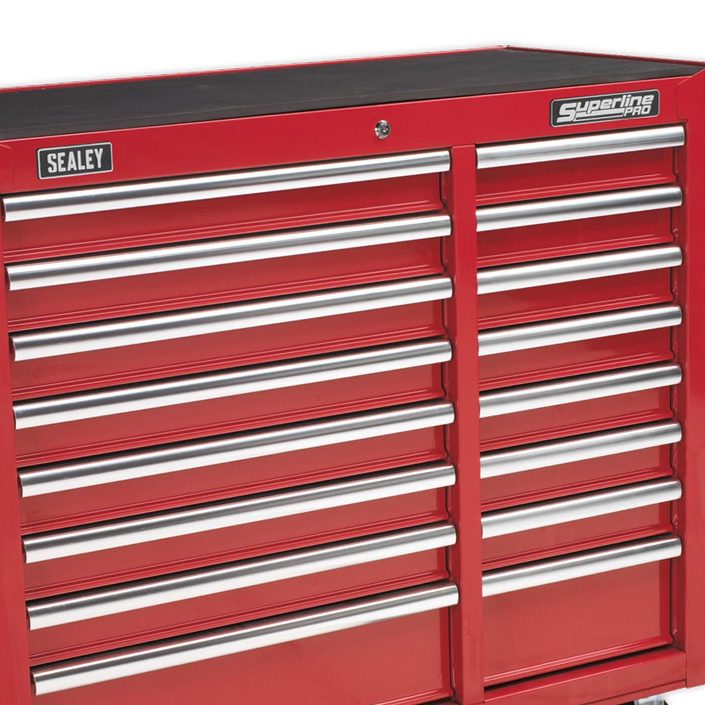 Sealey Rollcab 16 Drawer with Ball Bearing Slides Heavy-Duty - Red