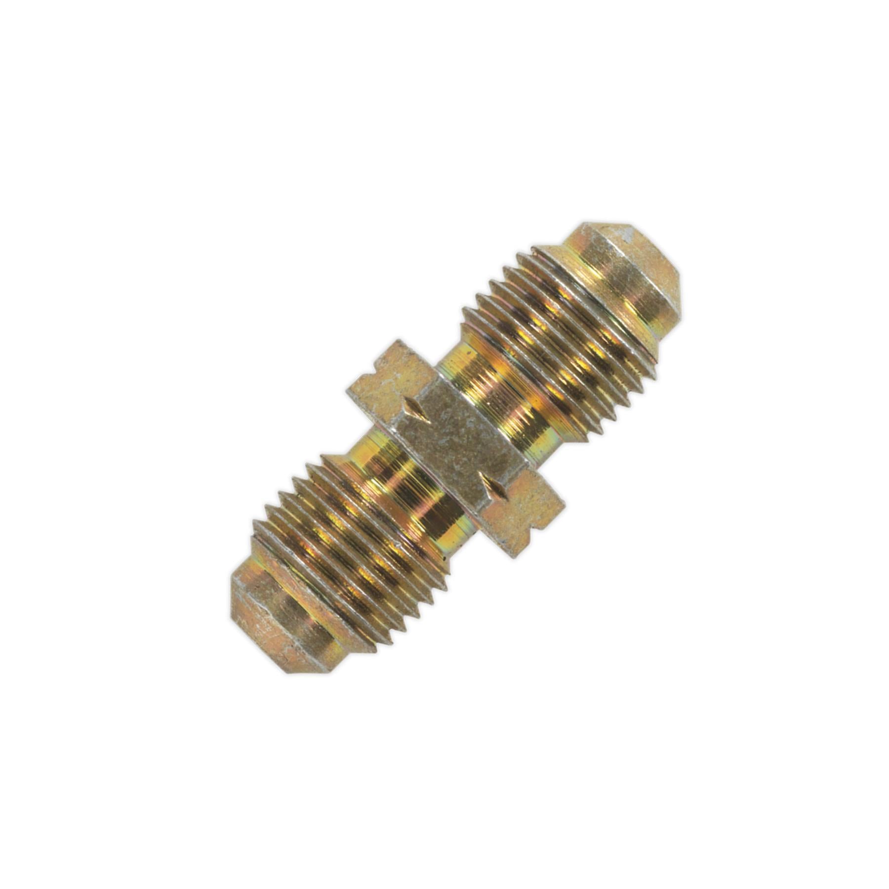 Sealey Brake Tube Connector M10 x 1mm Male to Male Pack of 10