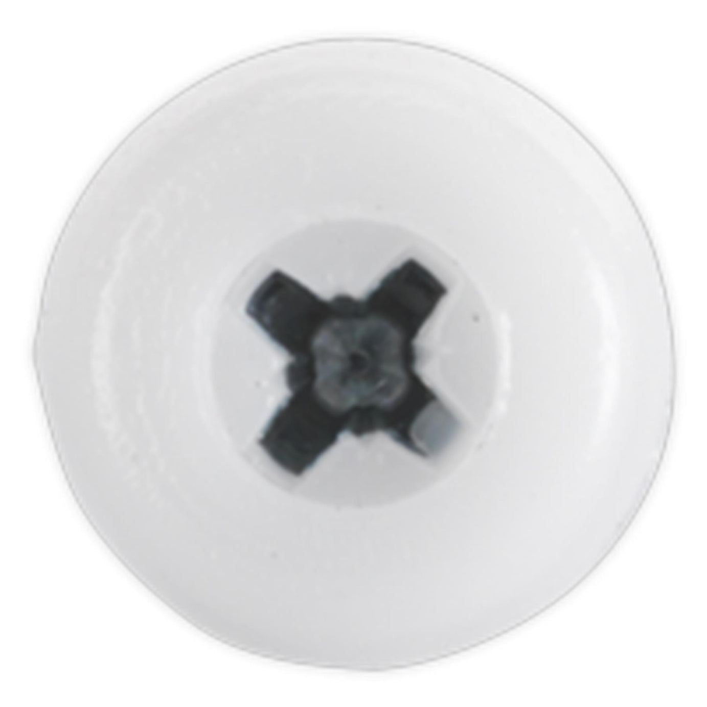 Sealey Numberplate Screw Plastic Head 4.8 x 24mm White Pack of 50